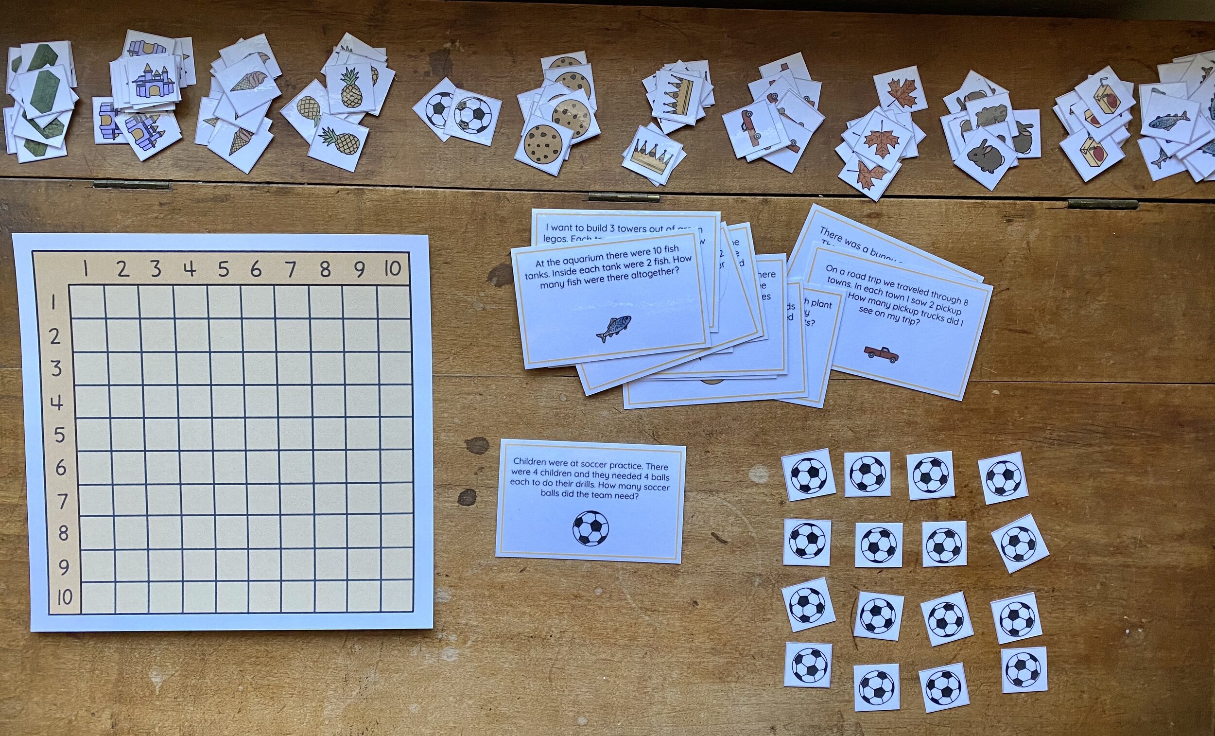 Multiplication Word Problems &amp; Counters