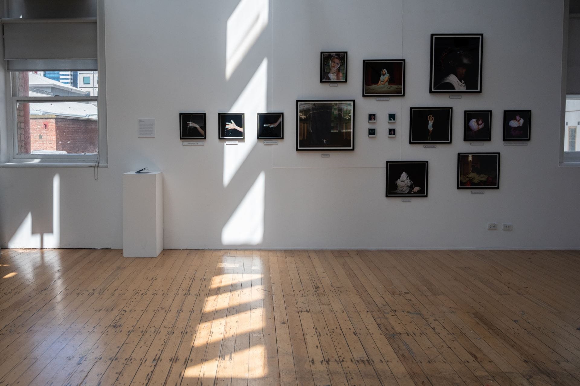 Exhibition install at RMIT City Campus, 6-11 December 2022