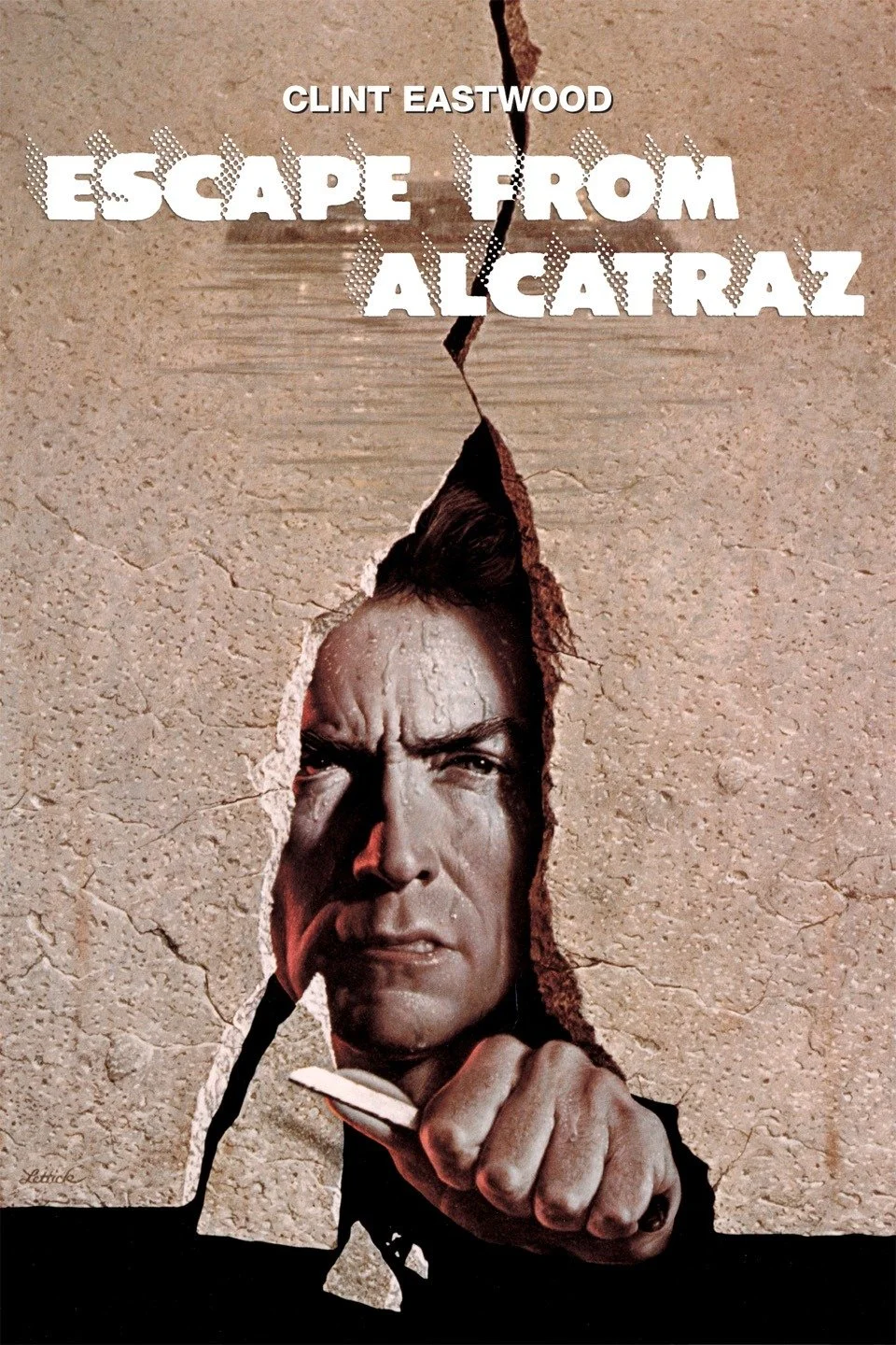 — ESCAPE FROM ALCATRAZ Frank Morris (Clint Eastwood), a hardened con with a history of prison breaks, is sent to serve the rest of his life sentence at Alcatraz -- America's most infamously brutal and inescapable maximum security prison. Morris quickly realizes the prison's dehumanizing effects and clashes with its cruel warden (Patrick McGoohan). Fed up with life at Alcatraz, Morris and two convict brothers (Fred Ward, Jack Thibeau) meticulously plan the unthinkable: an escape from the island.