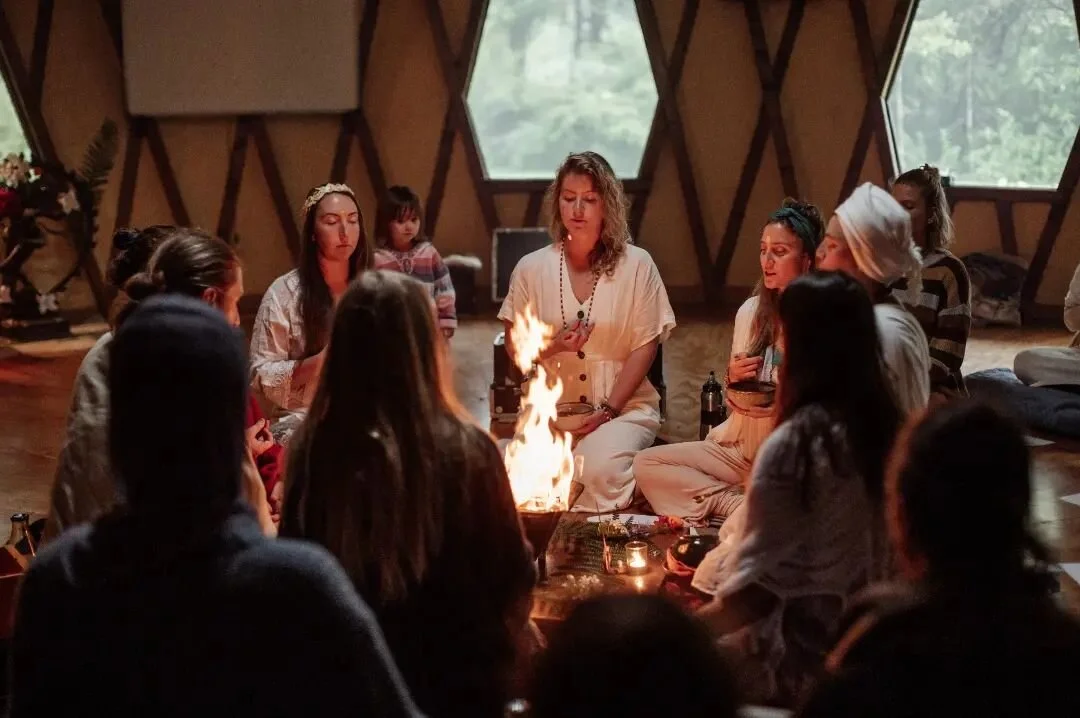 One of the highlights of this training was having 5 yin culture graduates return to hold space. The shakti crew. We were blessed with the presence Luxmi &amp; Amber who held down the kitchen and kirtan. @the.holistic.naturopath @livelight_lucy and @a