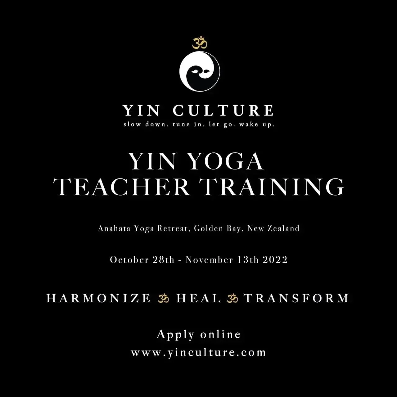 What's included?

&bull; Organic, Ayurvedic diet and Yogic Lifestyle.

&bull; Morning Yoga Sadhana: Mantra, Hatha Yoga, Pranayama, Kriya Meditation.

&bull; Technique breakdown workshops covering 33 Yin Yoga Asanas, Pranayama and Kriya Meditation. 

