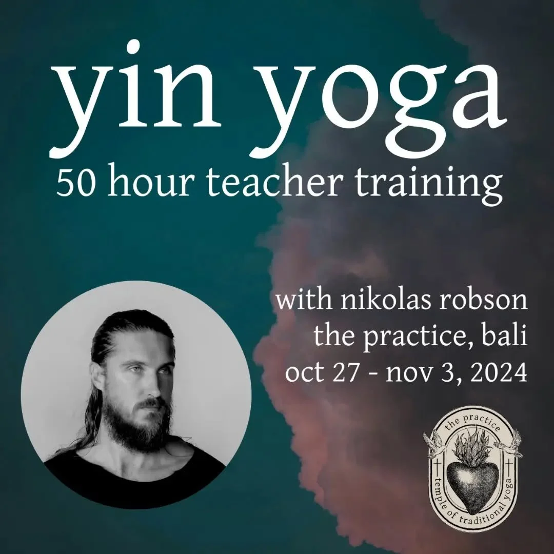 Learn to practice &amp; teach Yin Yoga.
Open to students &amp; teachers.

Daily schedule:

Morning Yang/Yin Classes: Yang &amp; Yin Yoga Poses, Breathing and Meditation. 

Technique Breakdown Workshops: In depth explanation of 30+ Yin Yoga Poses, Yan