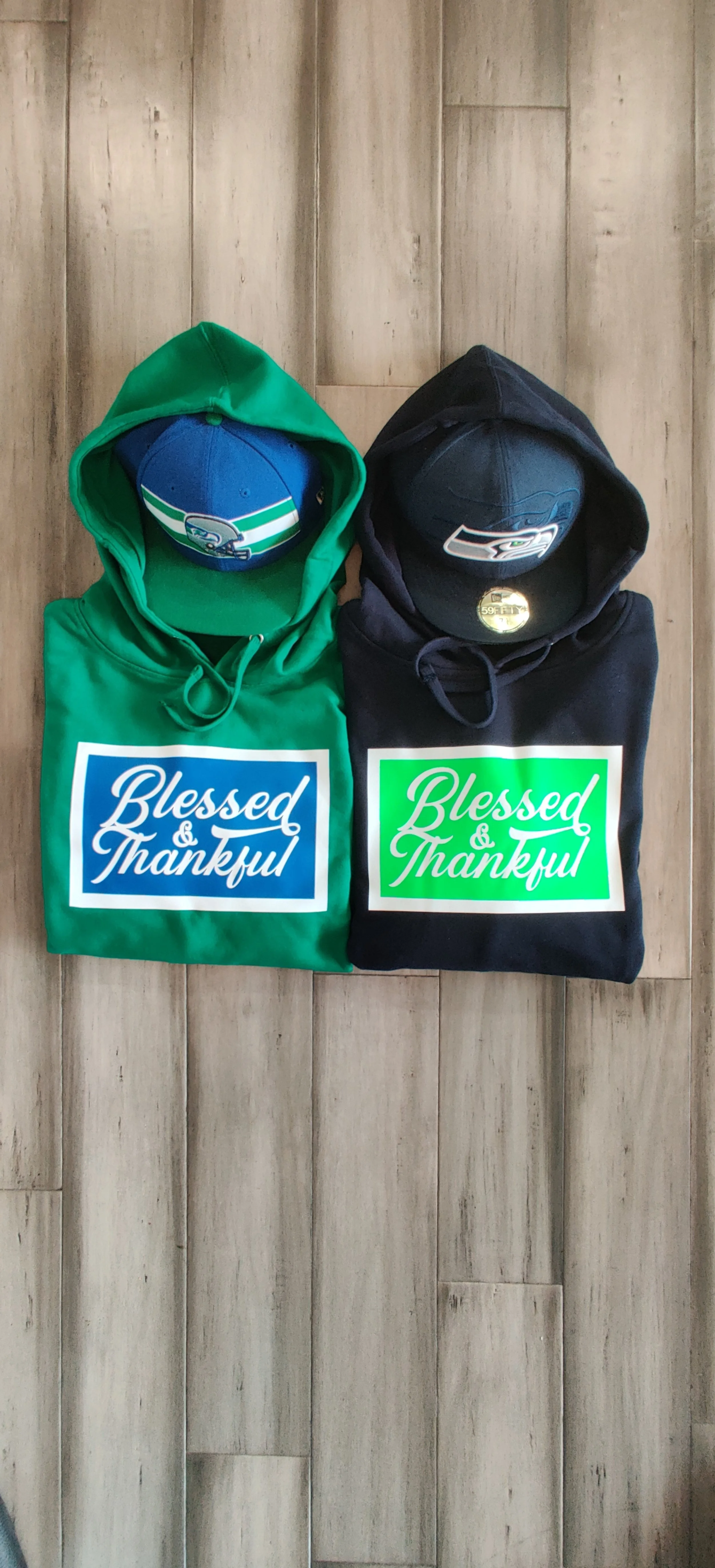 Blessed & Thankful GO HAWKS Hoodie