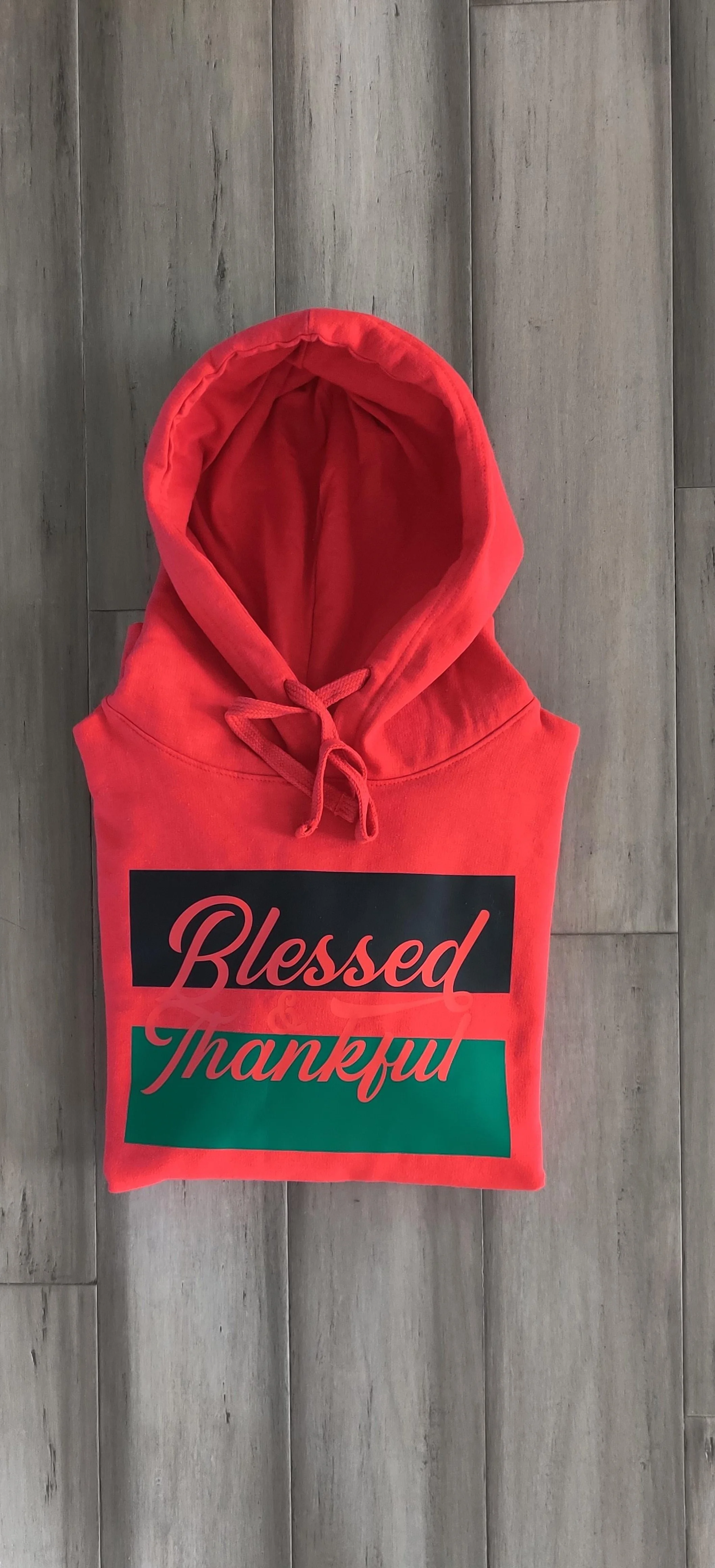 Blessed & Thankful Red Black History 365 Hoodie