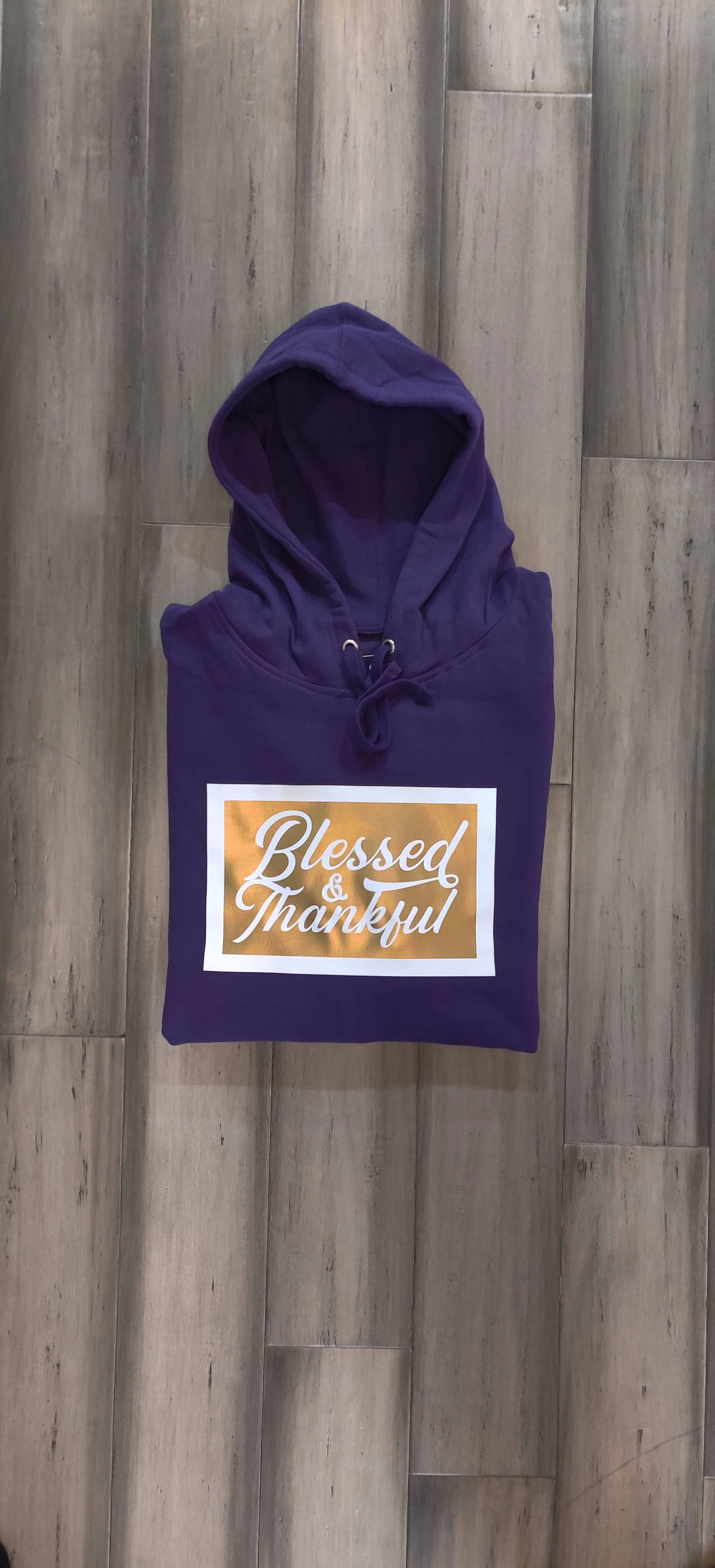 Blessed & Thankful Purple Reign Hoodie