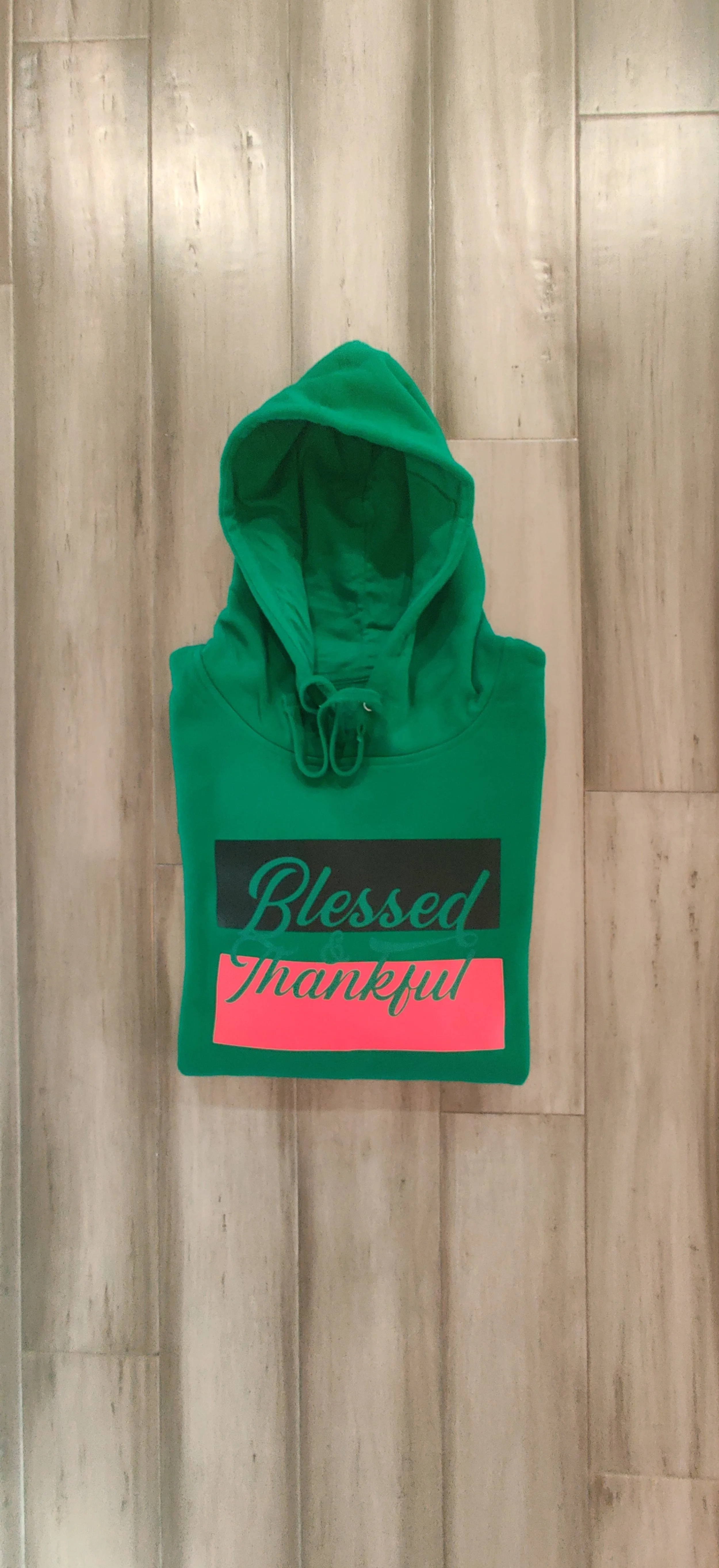 Blessed & Thankful Green Black History 365 Hoodie