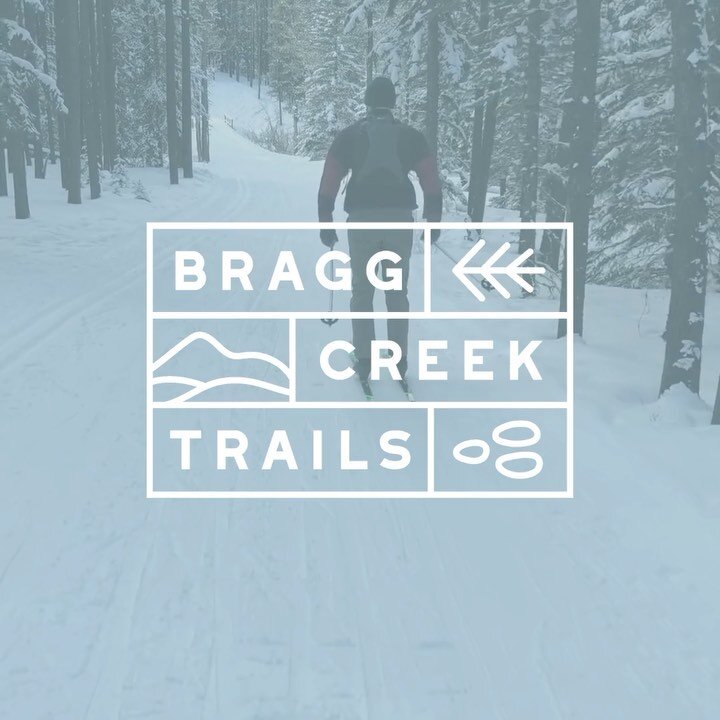 New identity for @braggcreektrails 🌲 For years we&rsquo;ve skied these trails and daydreamed about having a logo we made on a map. Big thanks to the group of awesome volunteers who helped make this dream happen!