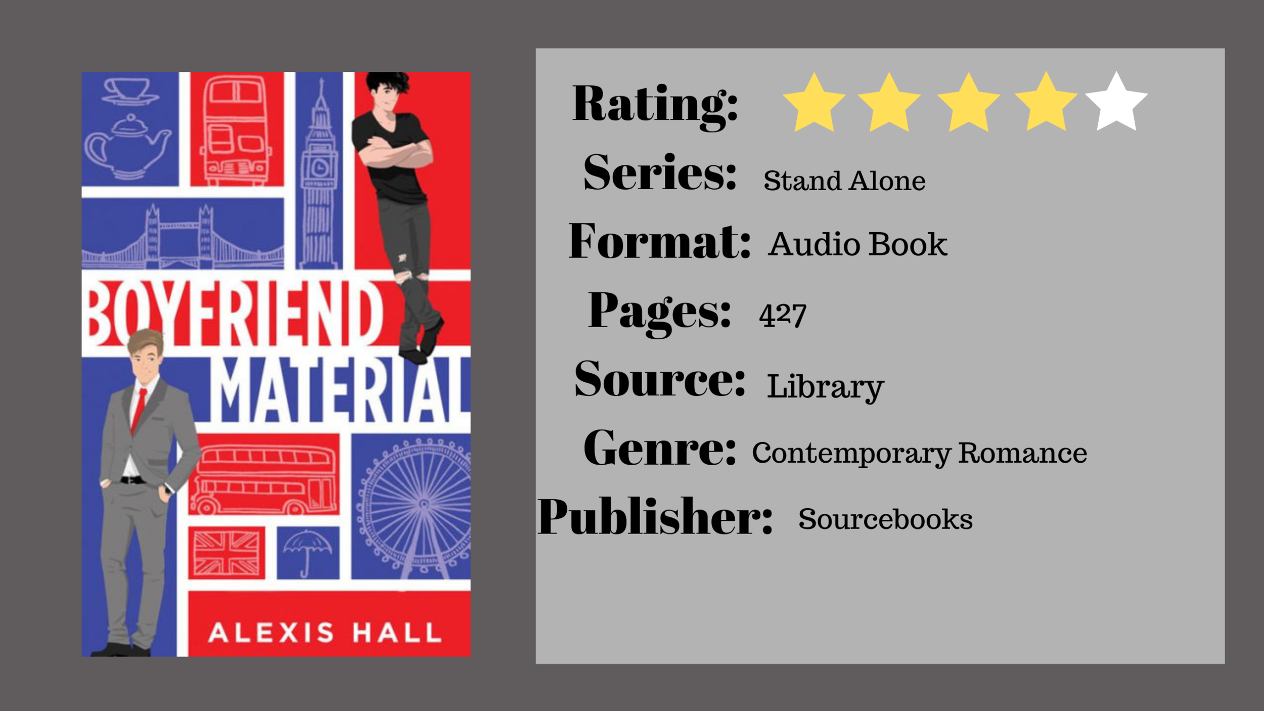 Book Review: Boyfriend Material by Alexis Hall — Daydreaming Through Books