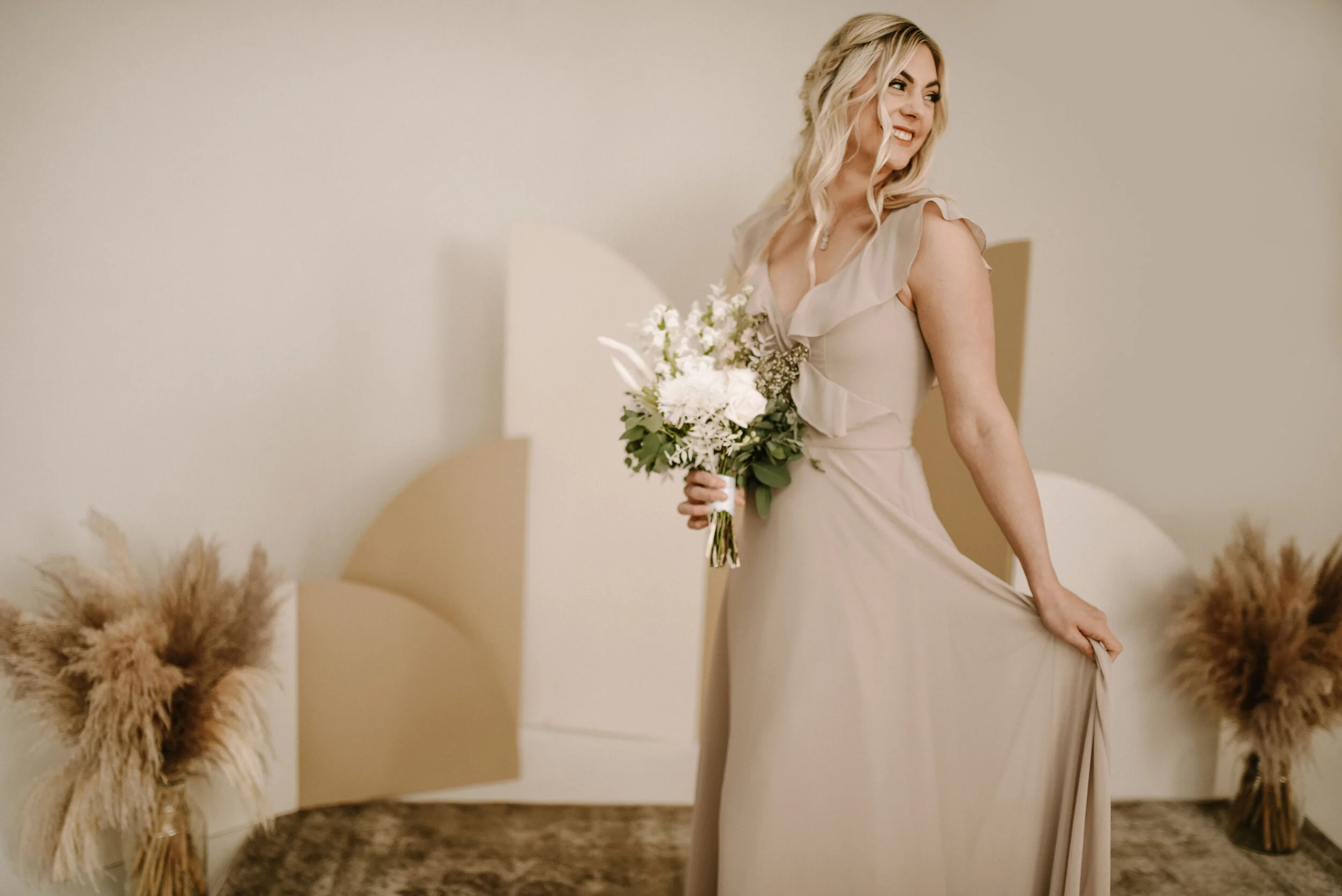 open lace back dress NICOLETTE GOWN - OFF WHITE