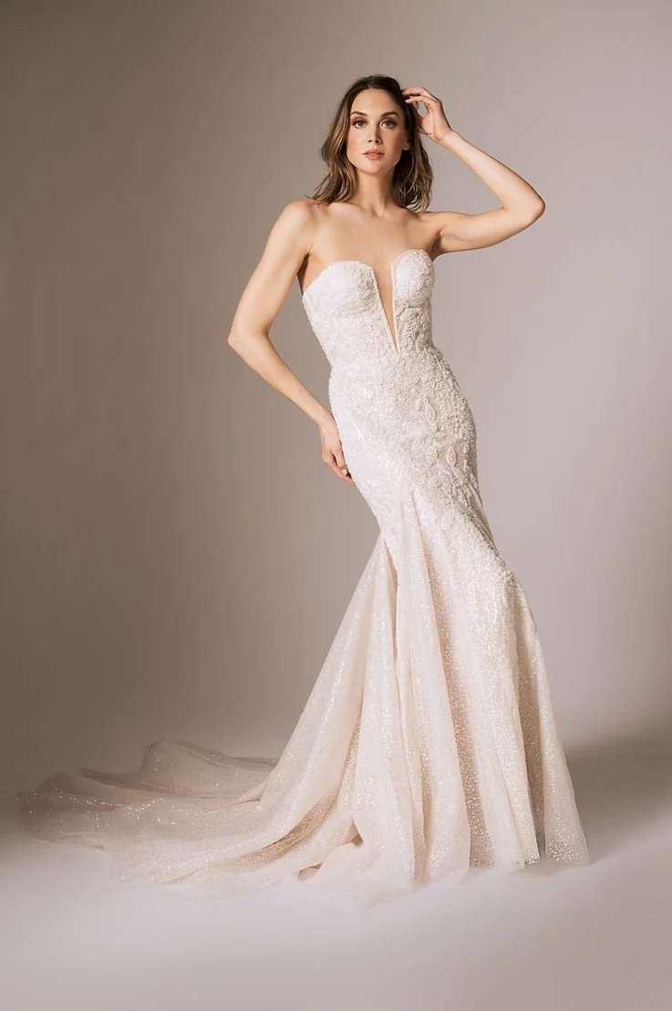 open lace back dress La Femme 28760 Dress - La Femme Prom Dresses main image 0