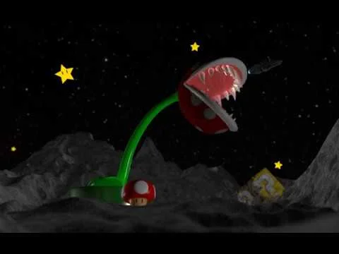 Piranha Plant tries to eat Millennium Falcon (Copy)