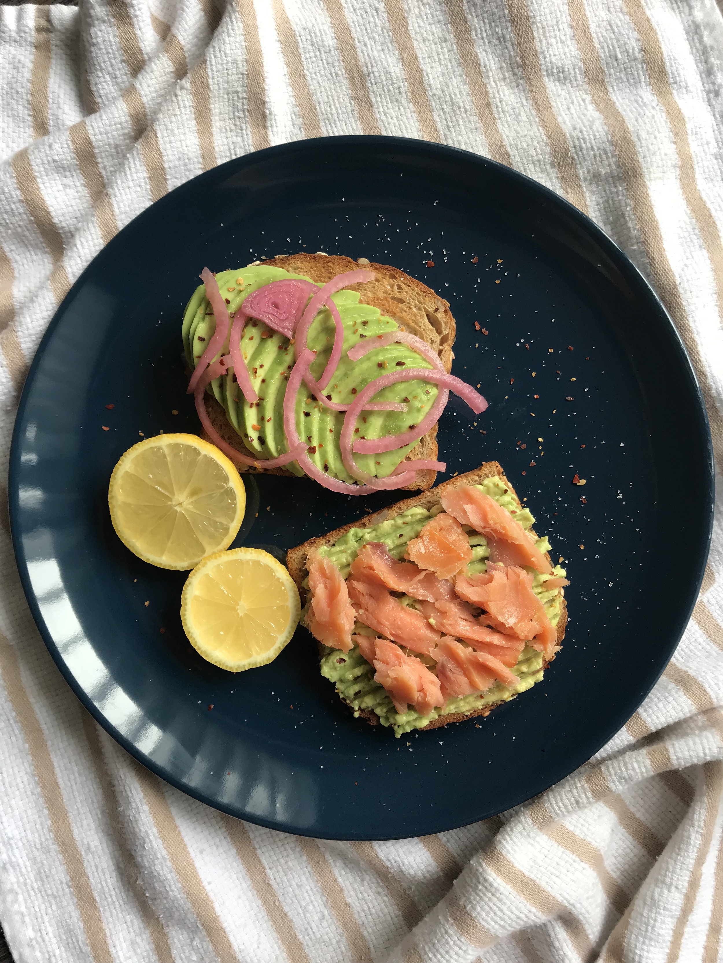 avocado toast &amp; smoked salmon