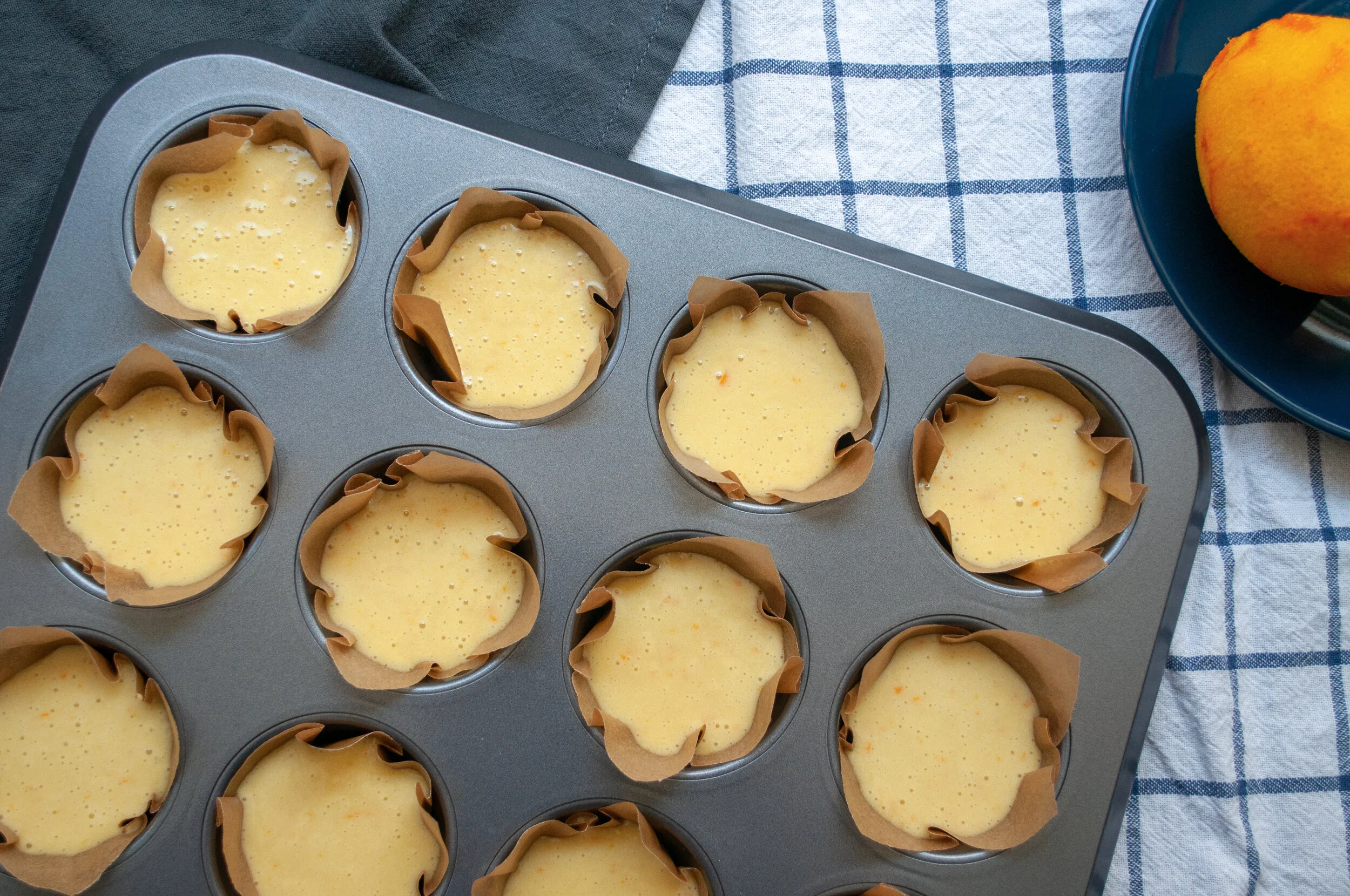 baking-olive-oil-cakes-batter-baking-pan