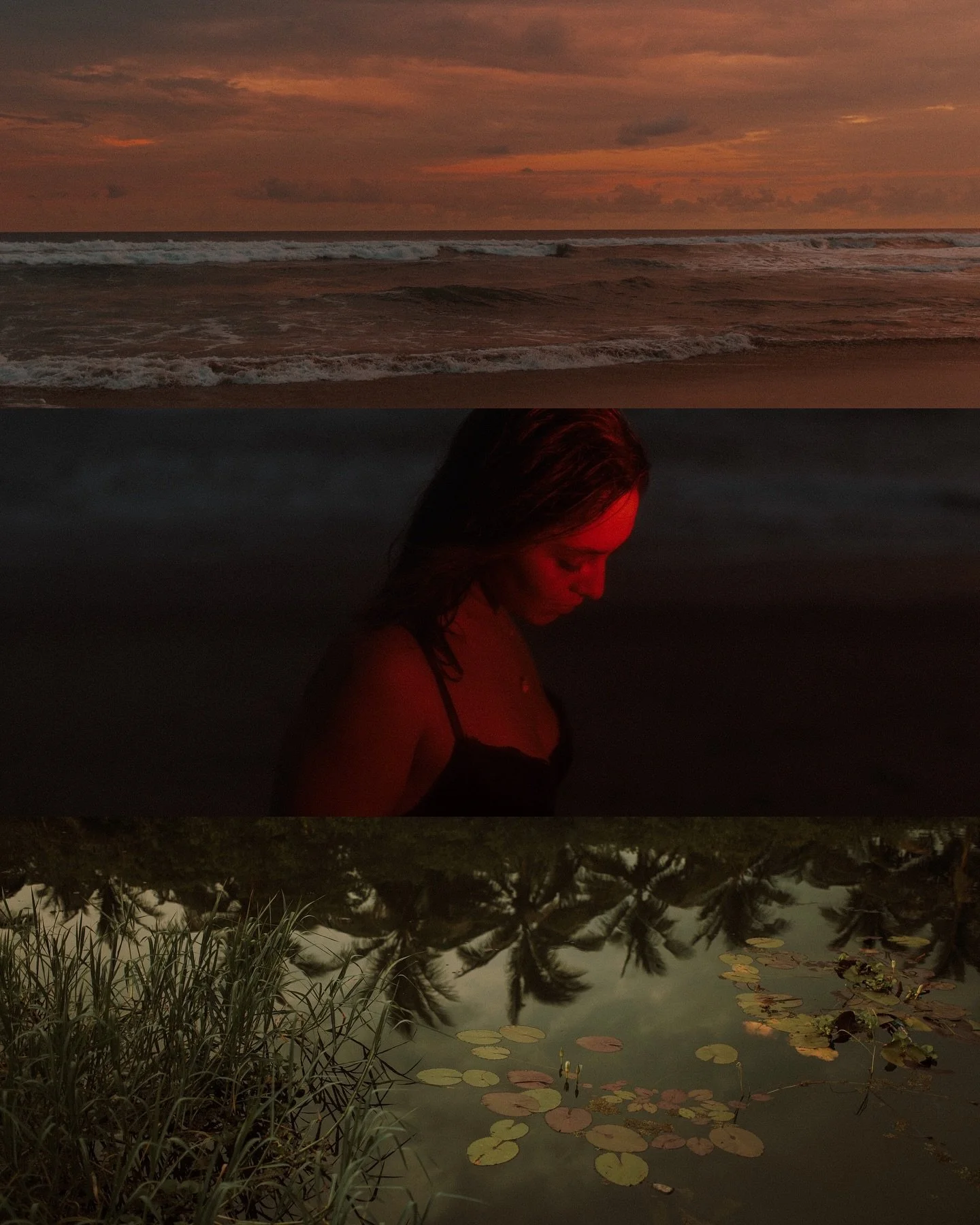 Un relato visual que acompa&ntilde;a la traves&iacute;a &iacute;ntima de esta chica:
el mar como umbral, la luz que la conduce hacia lo interior,
la fluidez del agua, el descanso al borde del abismo.

As&iacute; nace esta serie, hecha de memorias sal