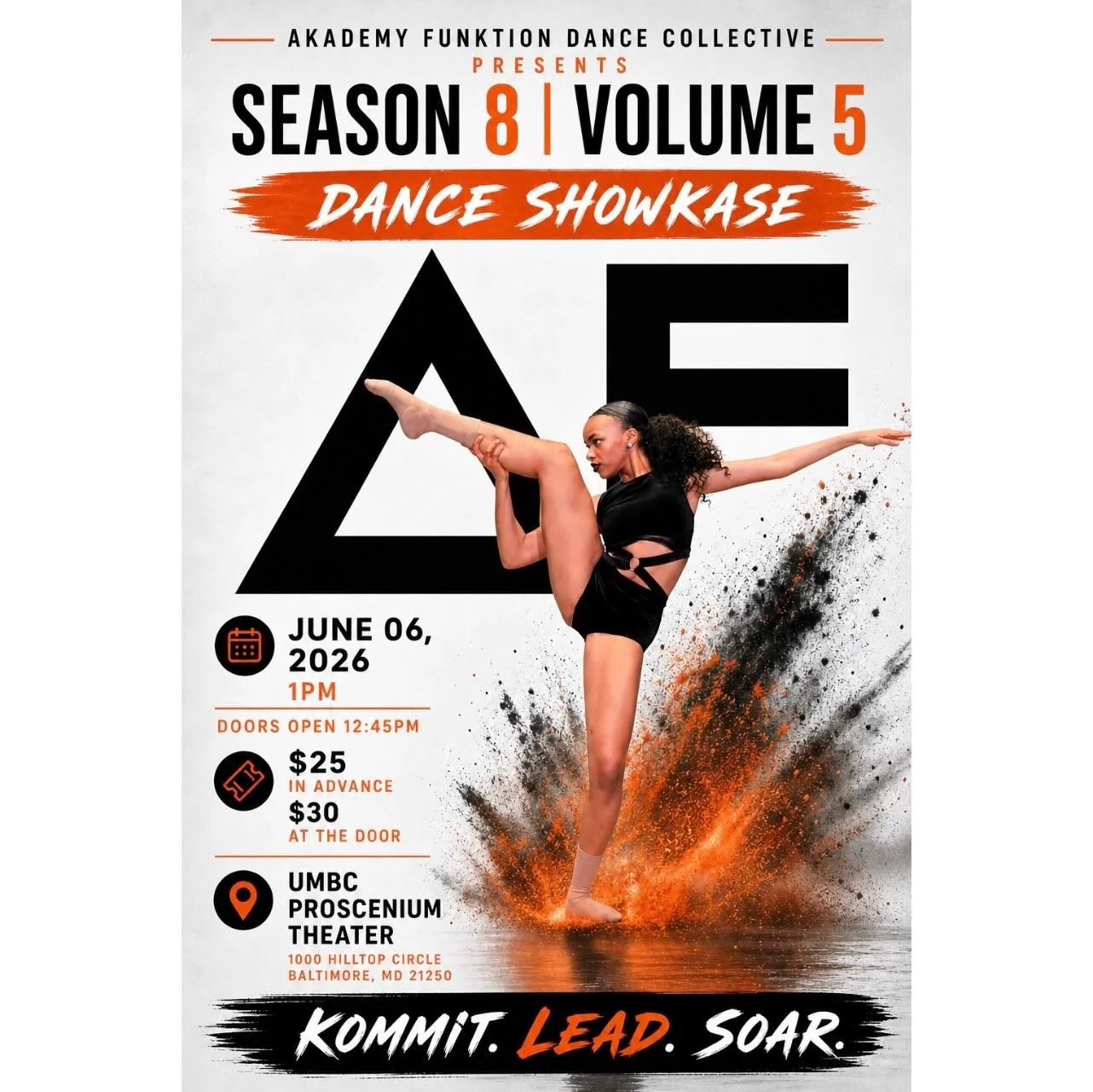 Join Akademy Funktion Dance Collective for an electrifying showcase featuring our Kompetition Dance Team and our Pre-K dancers. This performance will highlight all kompetition pieces from the season, celebrating the dedication, growth, and artistry o