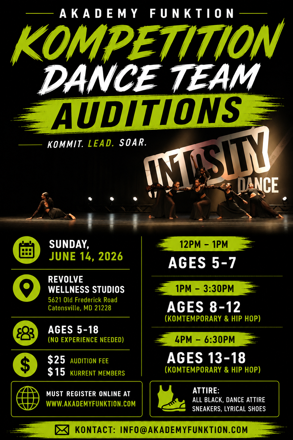 2026-2027 Kompetition Team Auditions