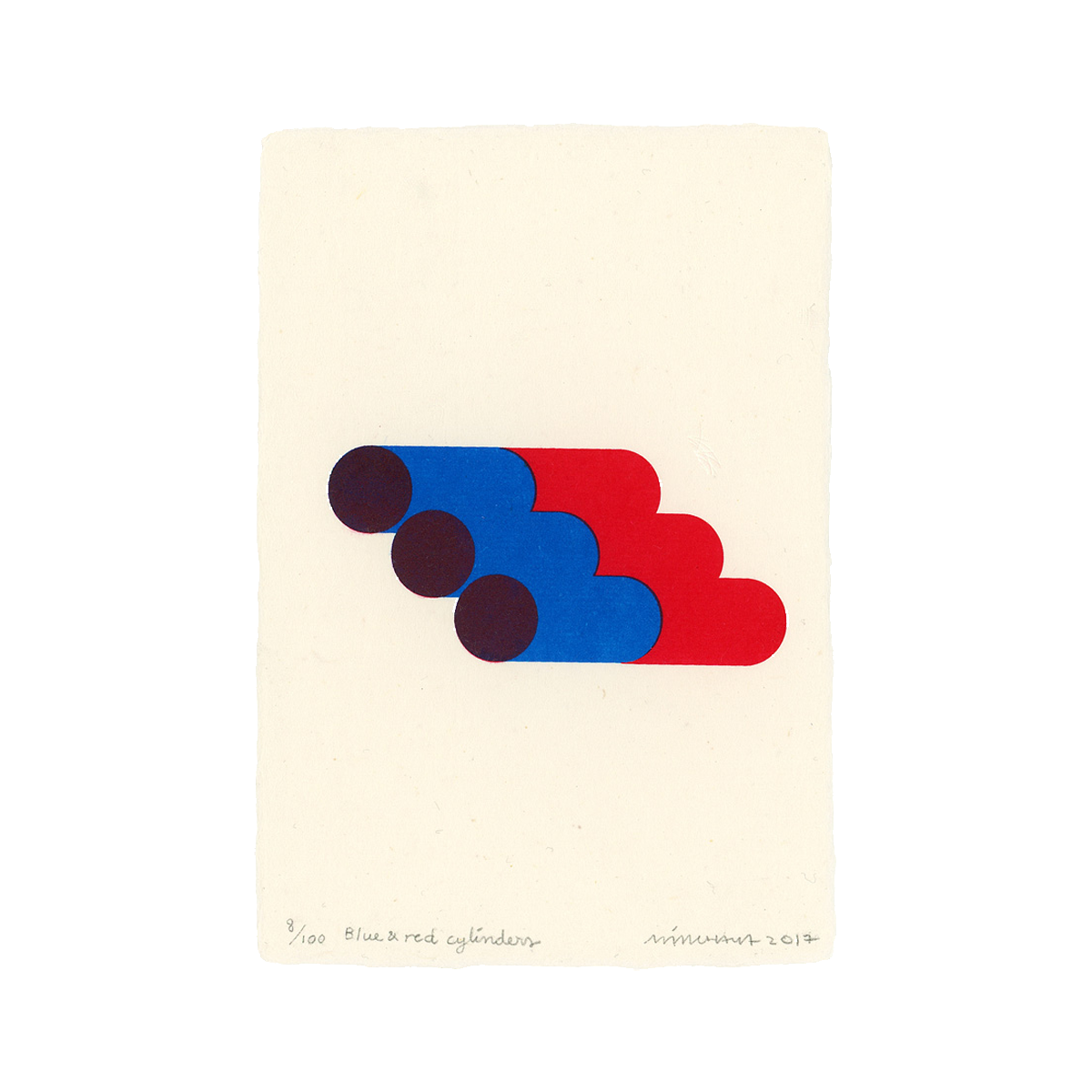 Blue &amp; red cylinders