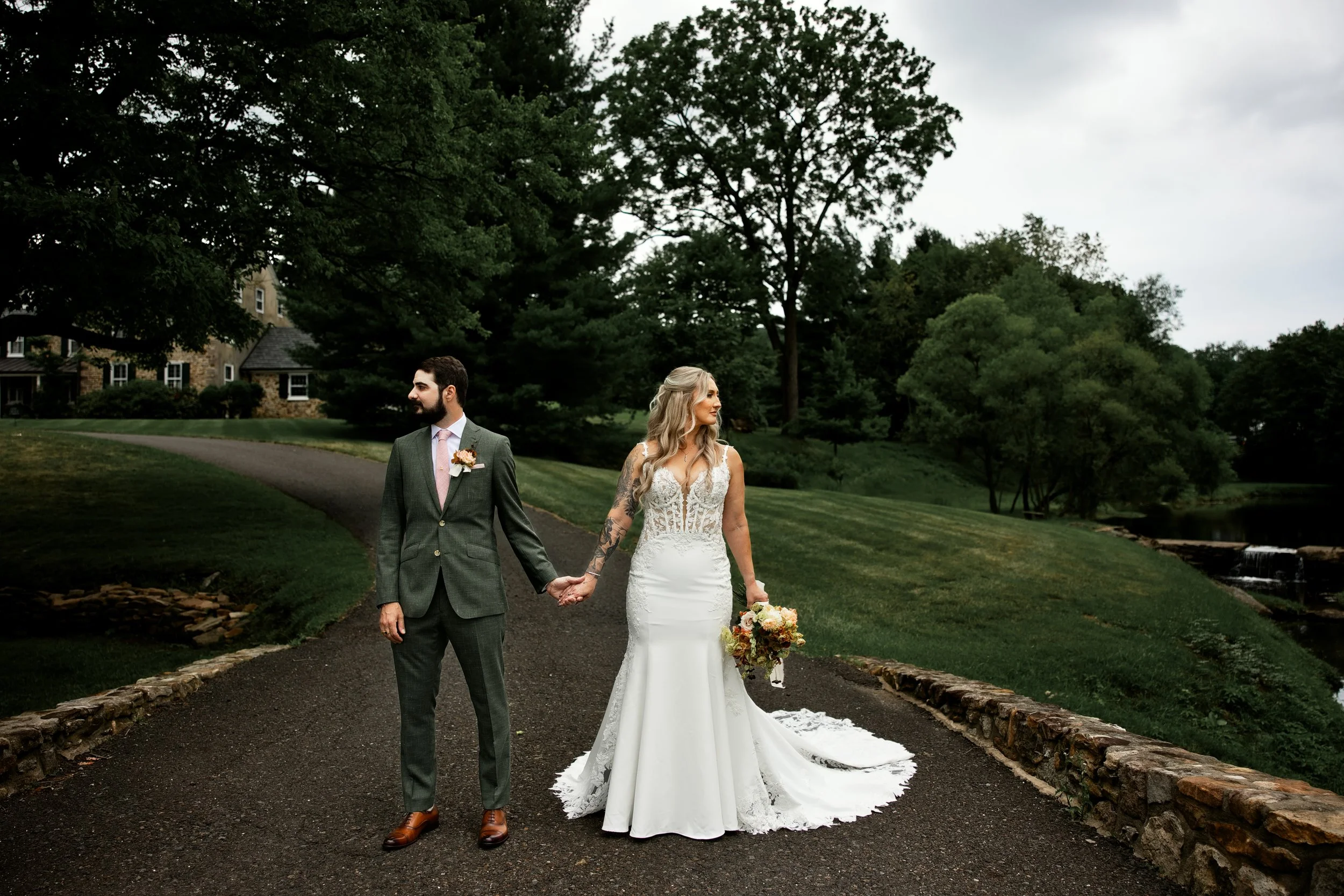 Wedding Portrait at The Inn at Fox Briar Farm