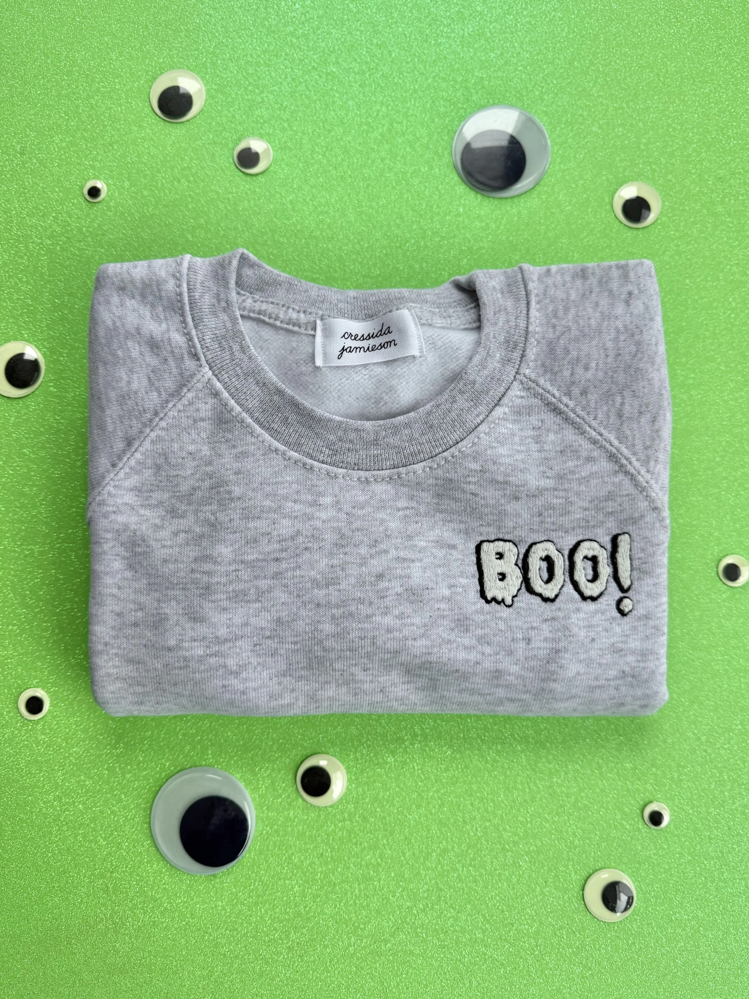 CHILDREN'S glow-in-the-dark BOO! sweatshirt