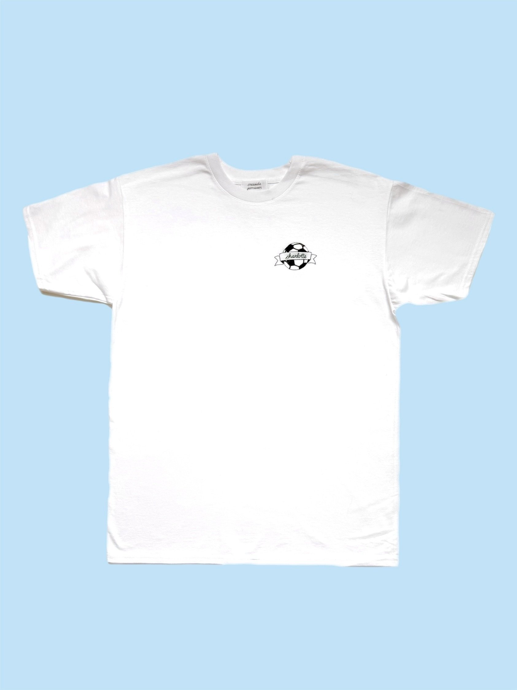 Football ribbon t-shirt