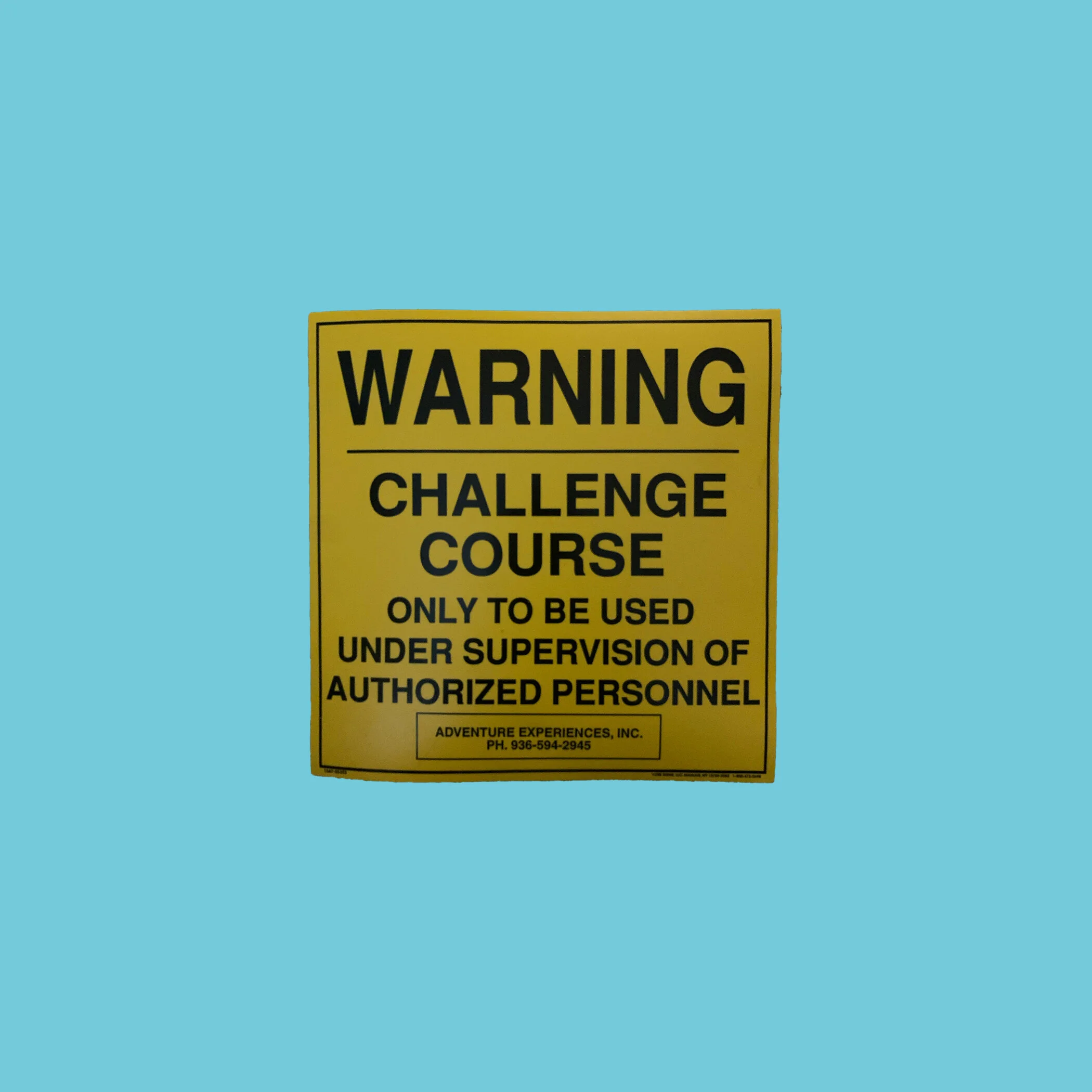 Challenge Course Sign