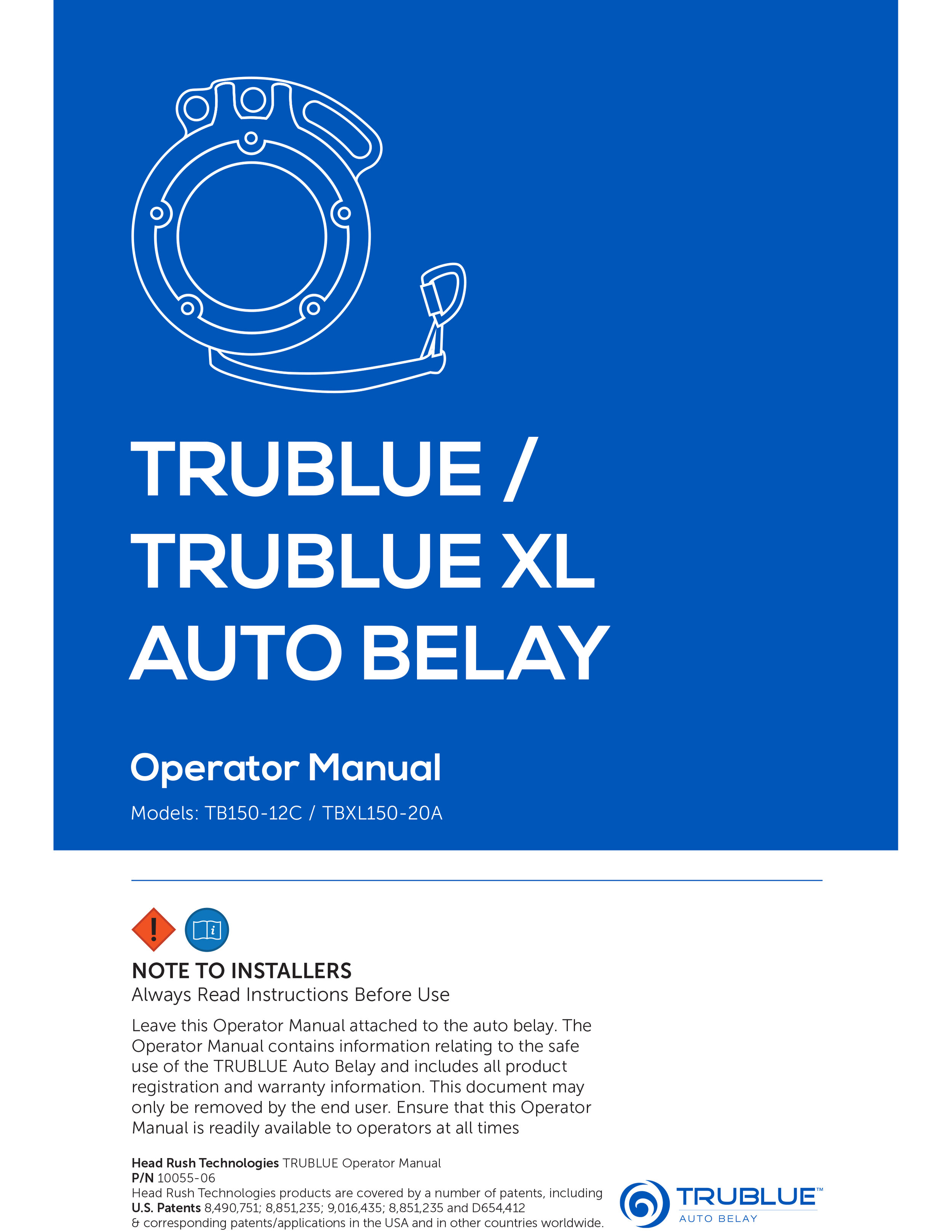 TruBlue Operation Manual
