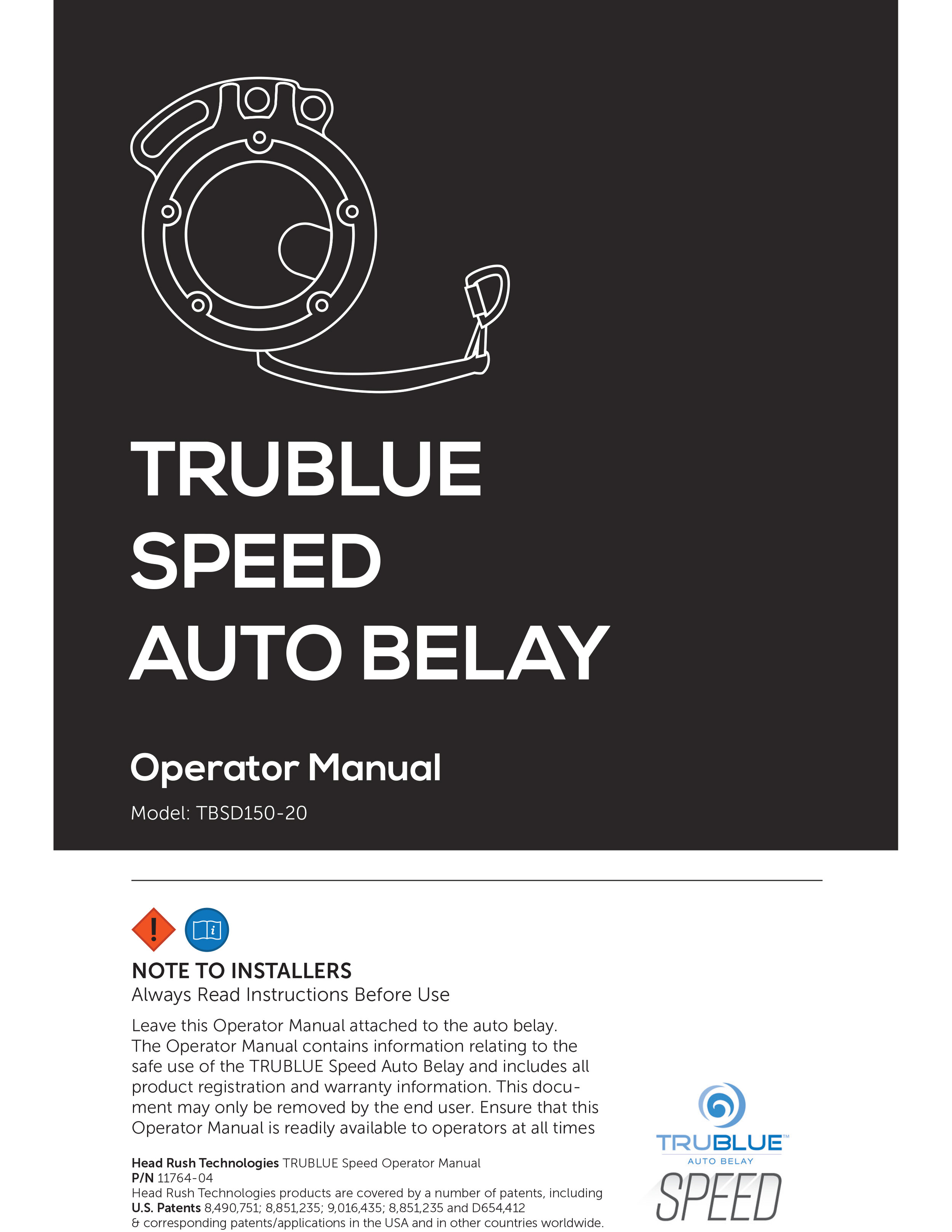 TruBlue Speed Operation Manual