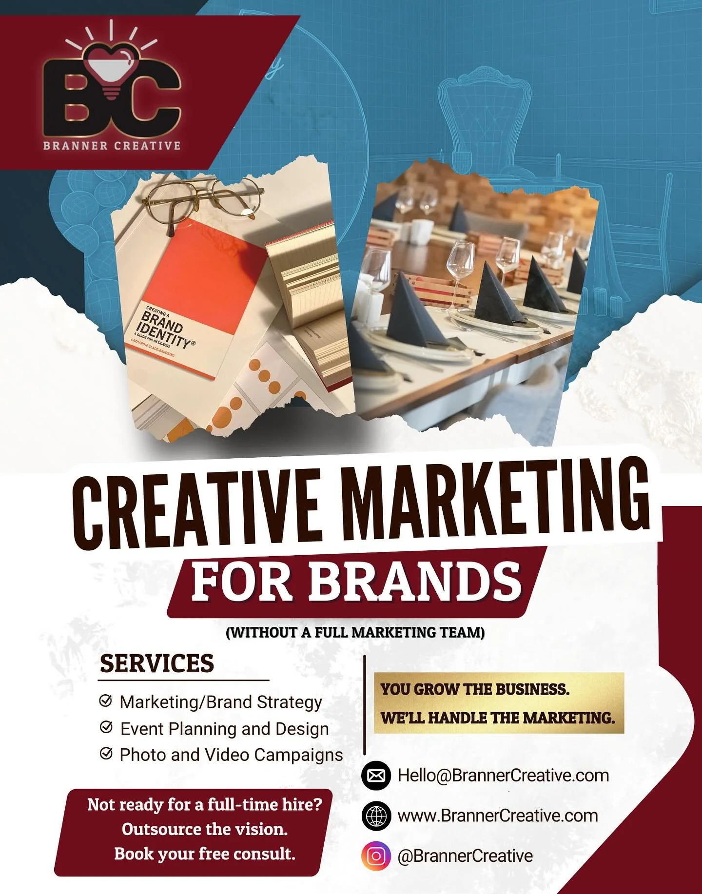 You&rsquo;re wearing 12 hats. Marketing doesn&rsquo;t have to be one of them.

Most businesses hit a wall when it&rsquo;s time to grow:
👉 You need a brand people recognize.
👉 A presence people trust.
👉 A strategy that actually converts.

But build