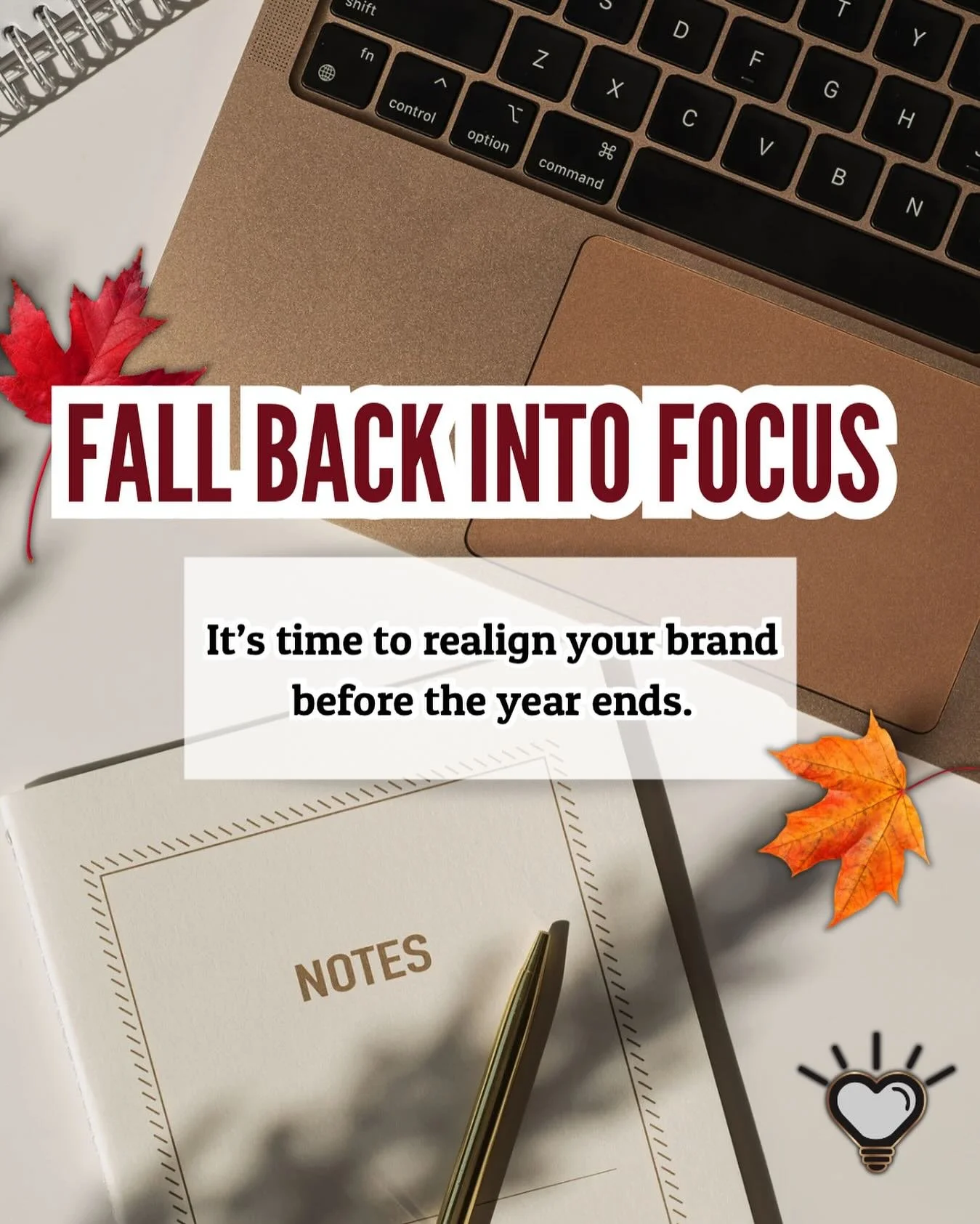 Happy Fall everyone!

It's the perfect season for refinement 🍁

The chaos of summer is over. The holiday rush is coming.
Now&rsquo;s the time to refocus, clean up your brand presence, and make sure you finish strong.

&rarr; Need helping sourcing th