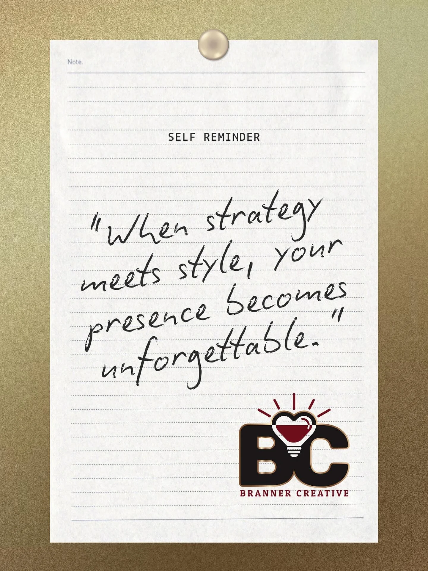 Strategy and style aren&rsquo;t separate ... they're soulmates.
⁣
Every brand can look good, but unforgettable brands feel intentional.
The magic? Marrying style with strategy.
⁣
At Branner Creative, we don&rsquo;t just curate aesthetics we craft exp