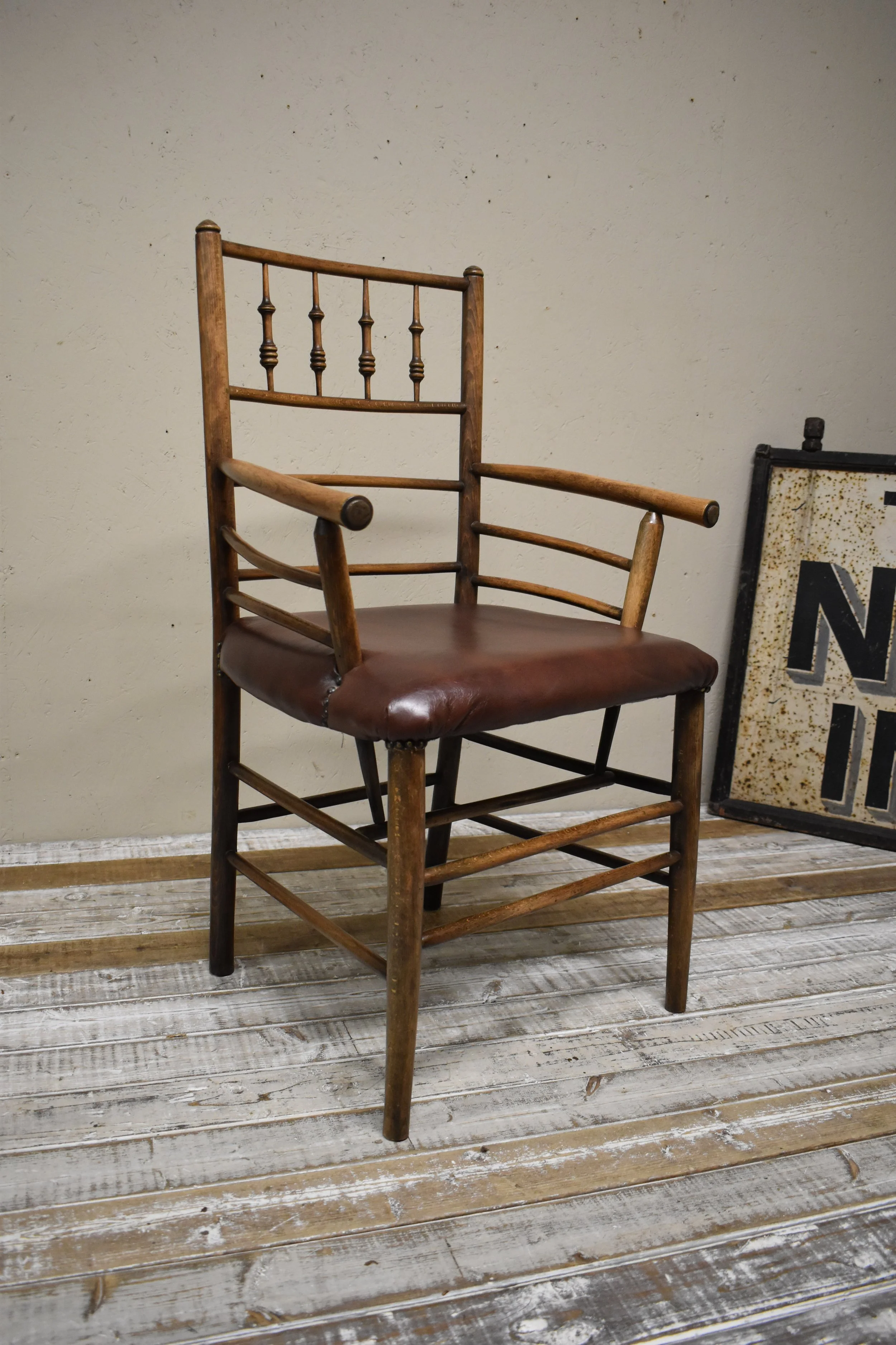 Arts & Crafts English Sussex Armchair by Morris & Co