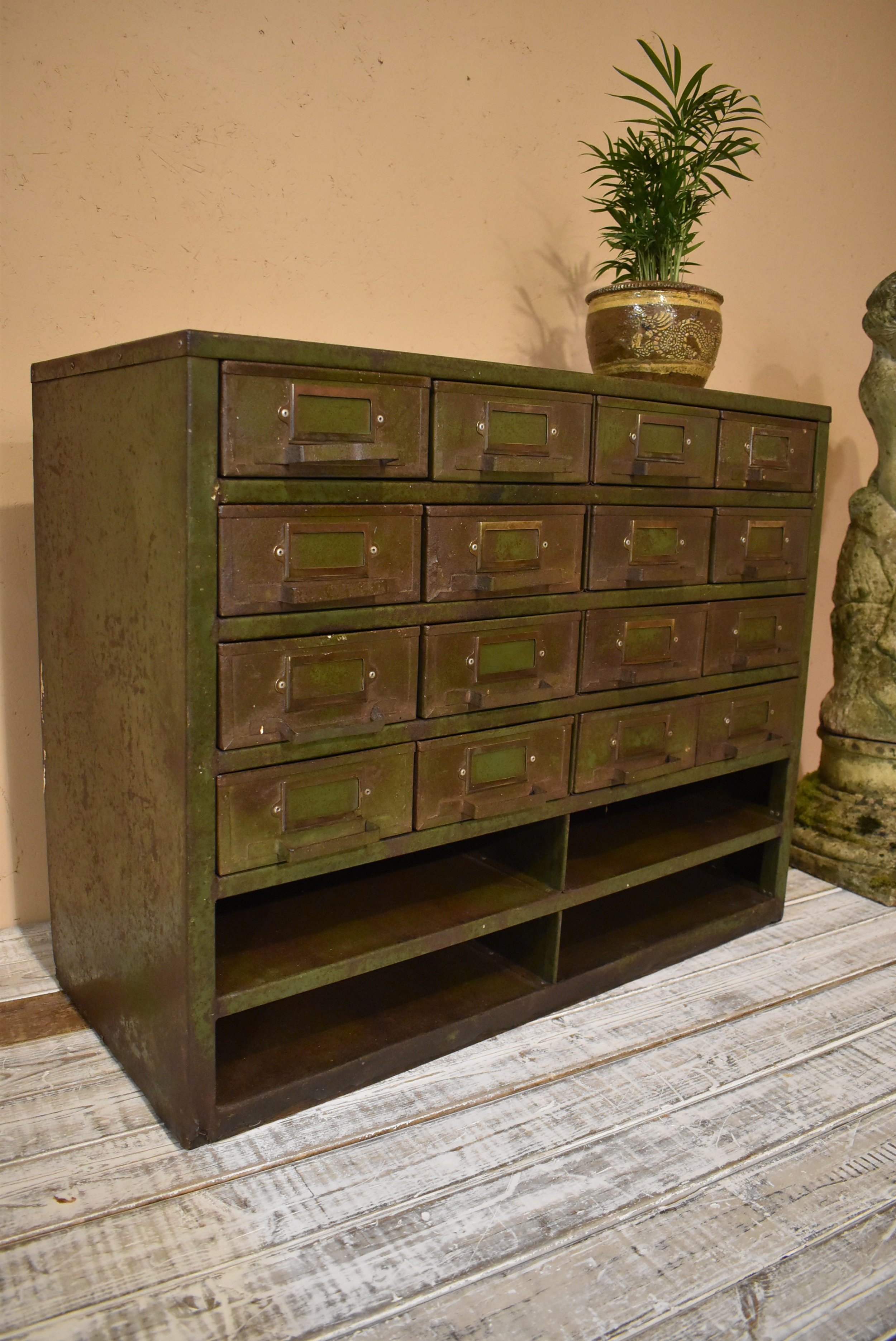 Vintage Industrial Haberdashery Pigeonhole - Bank of Drawers