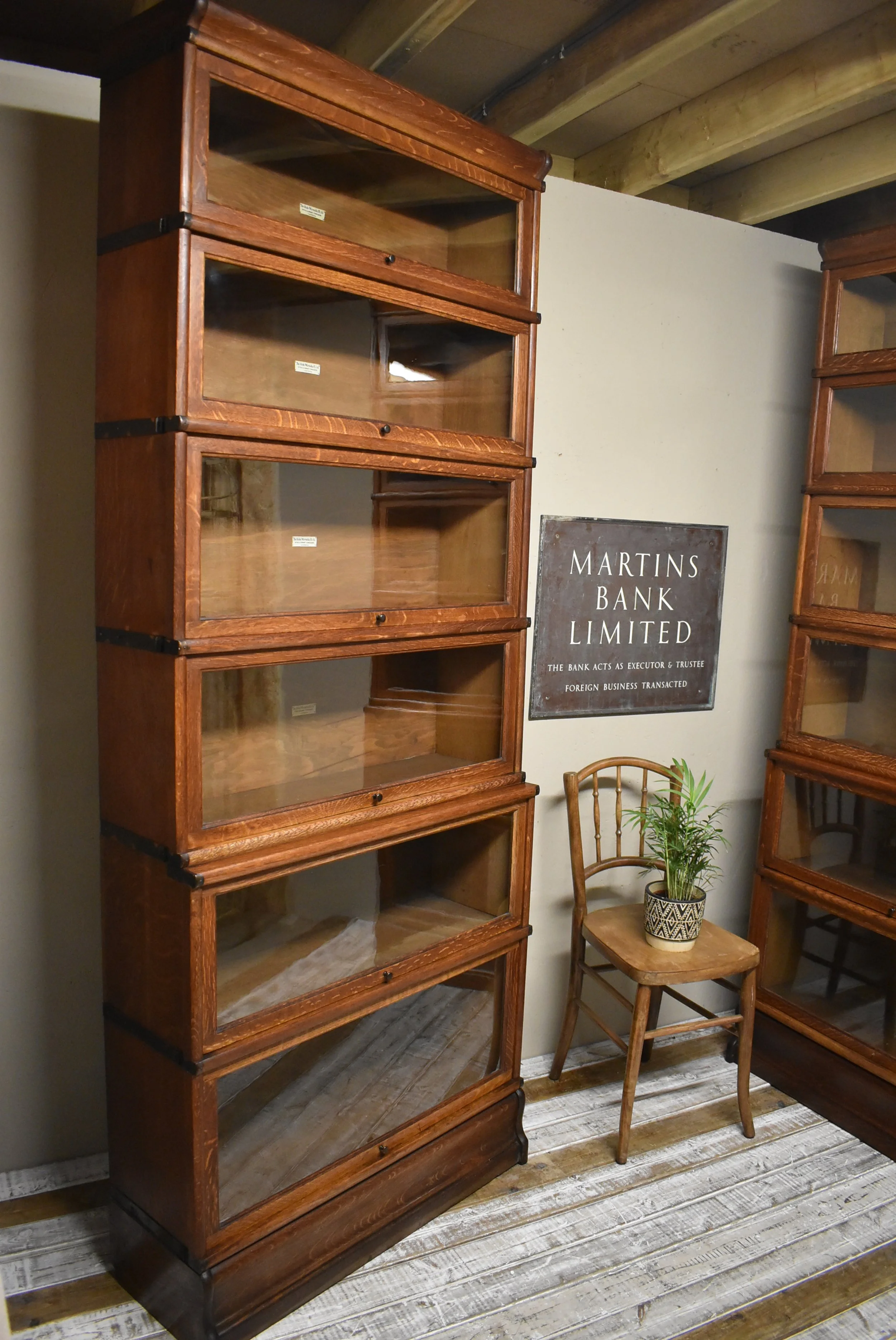 Pair of Globe Wernicke Six Tier Barristers Library Bookcases