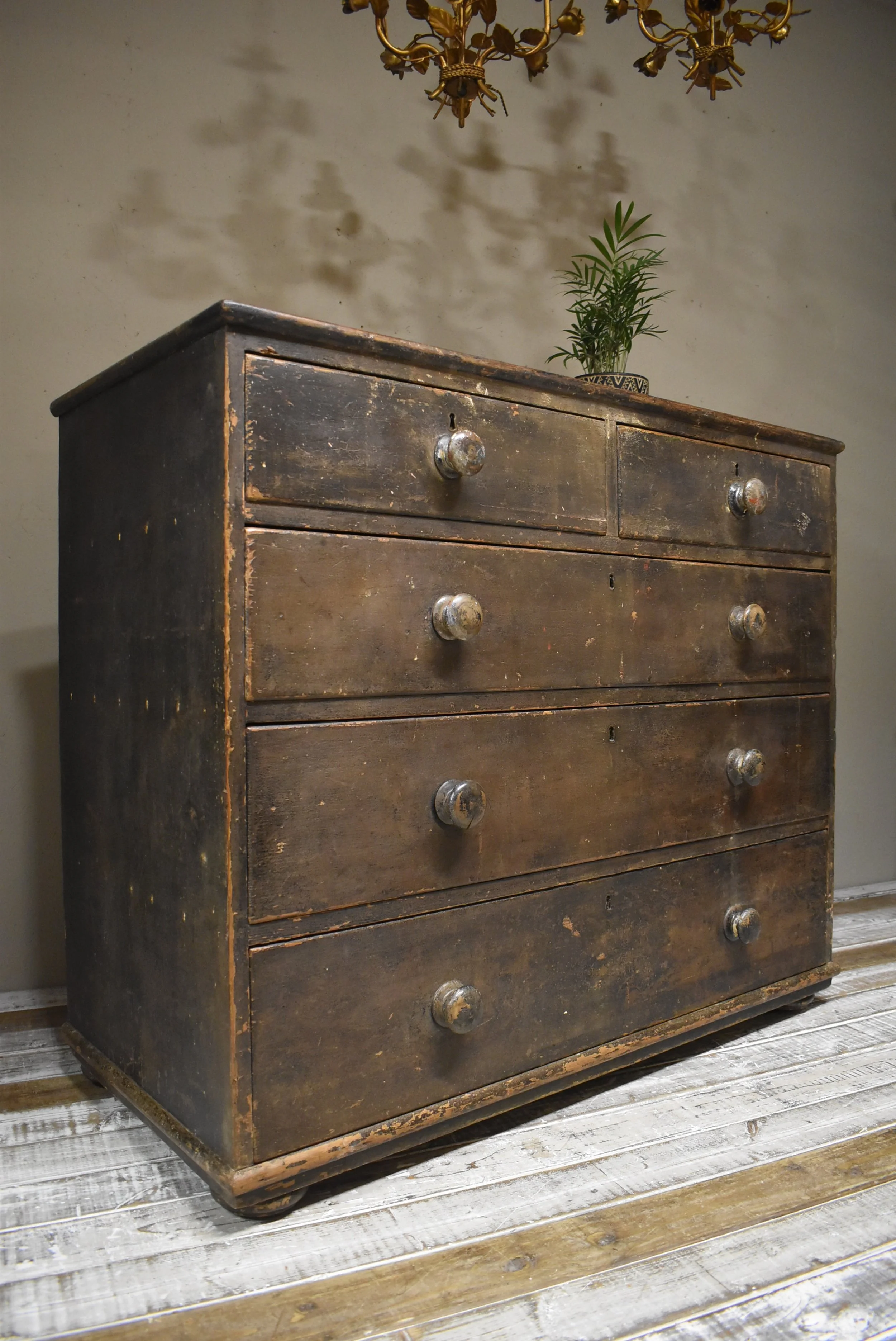 Victorian Painted Pine Chest of Drawers