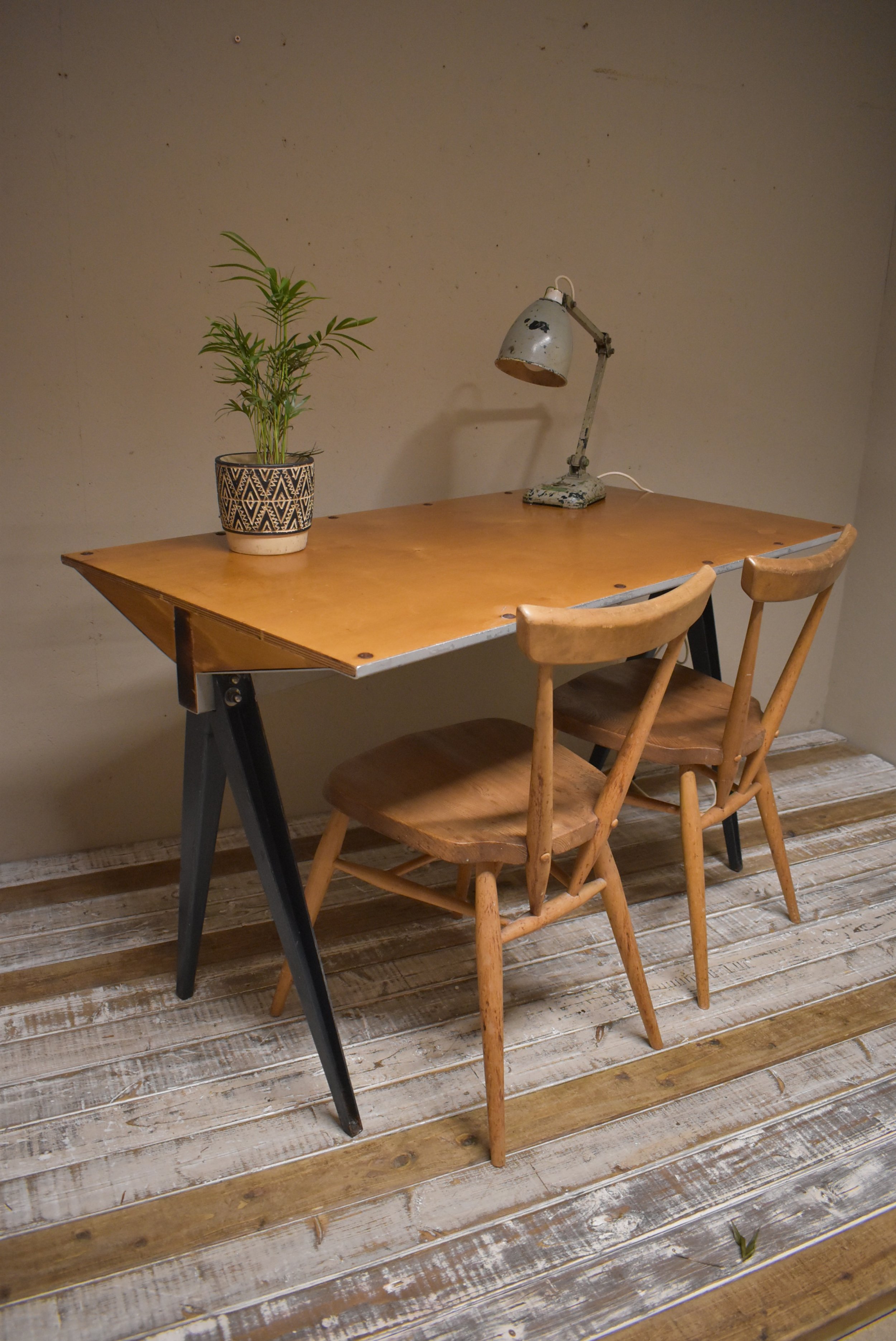 Mid Century Architects Table Desk - Dining Table