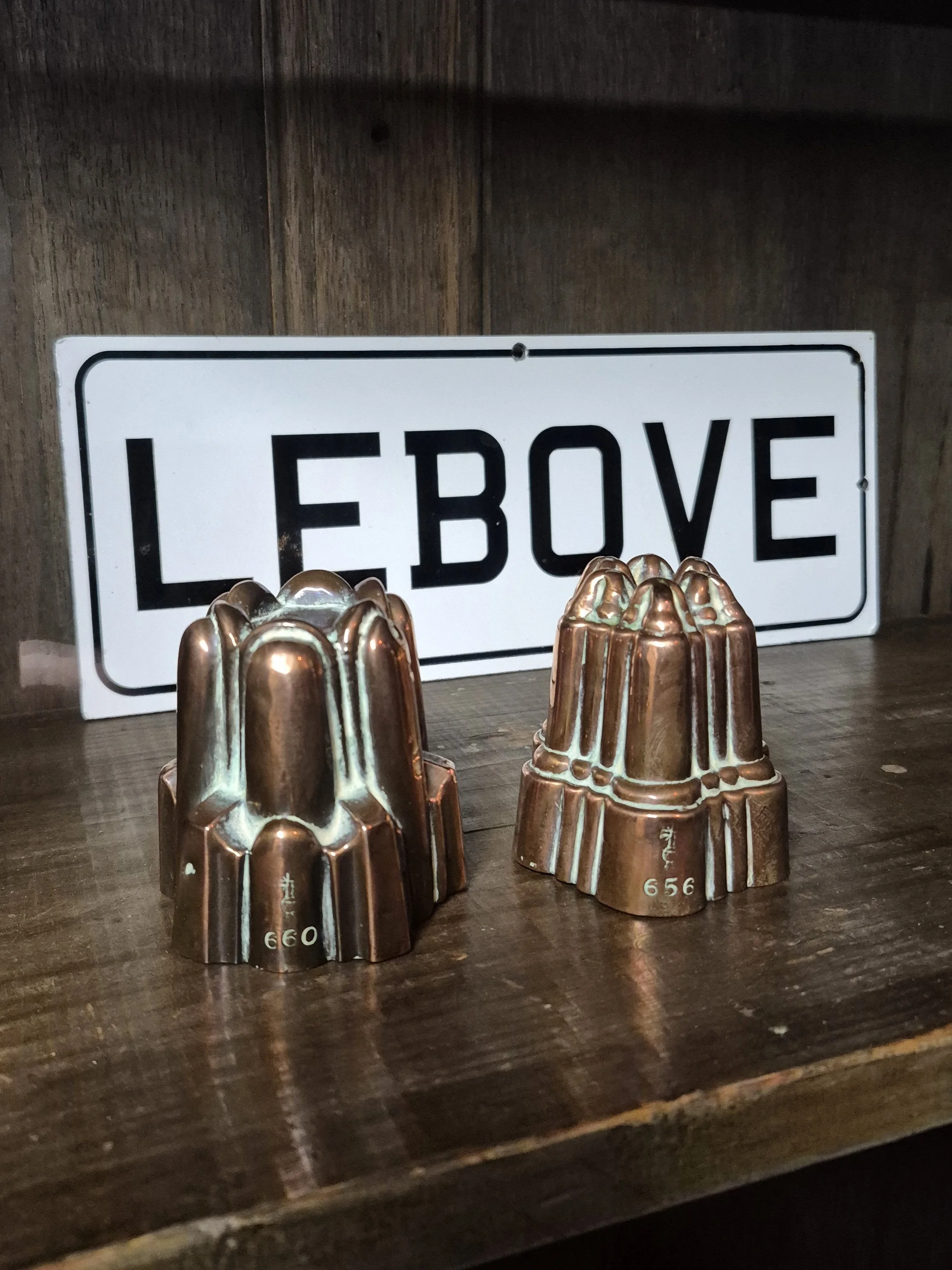 Pair of Rare Antique Victorian Benham & Froud Copper Jelly Moulds