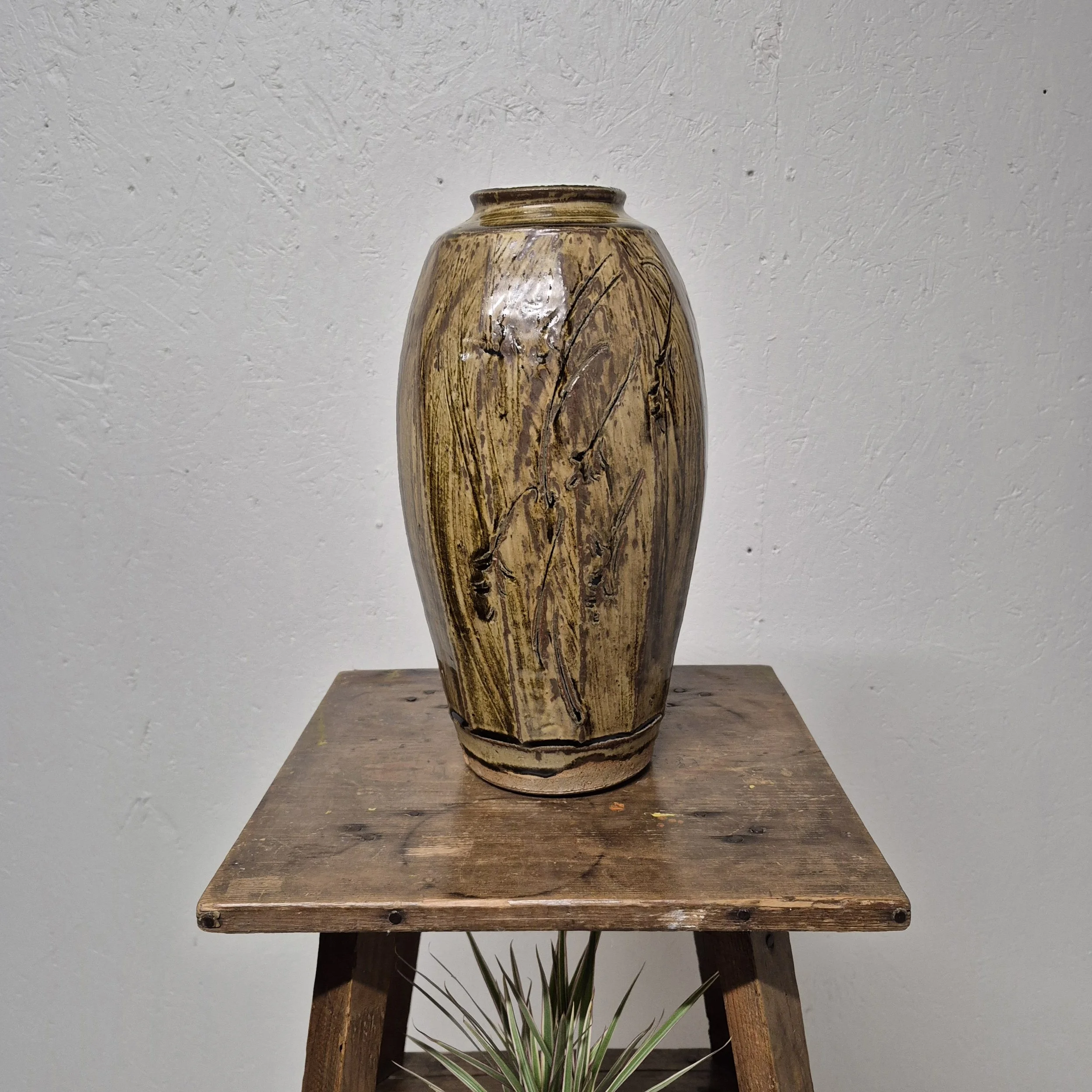 Phil Rogers Studio Pottery - Large Stoneware Vase