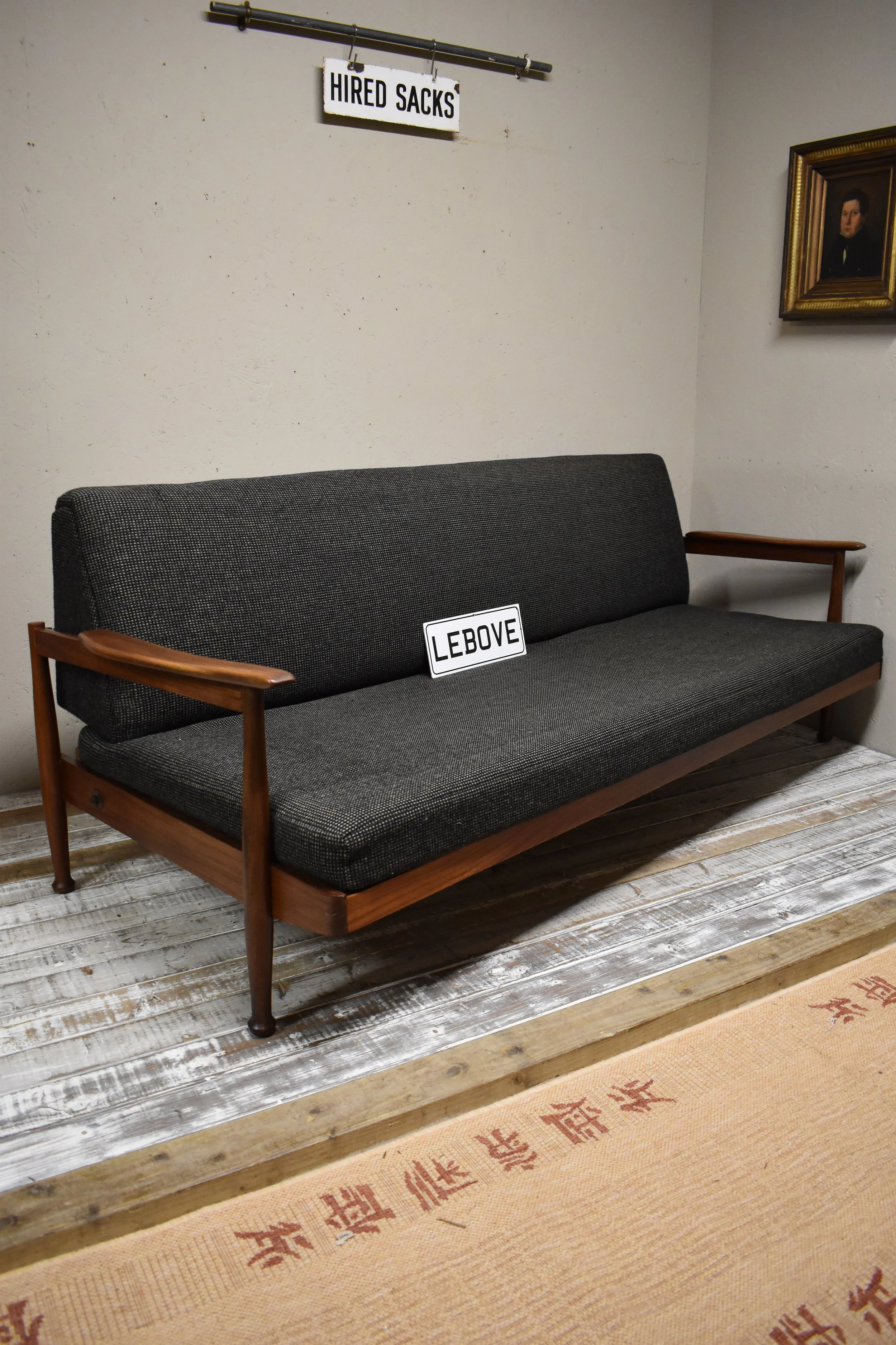 Mid Century Guy Rogers Teak Sofa Bed