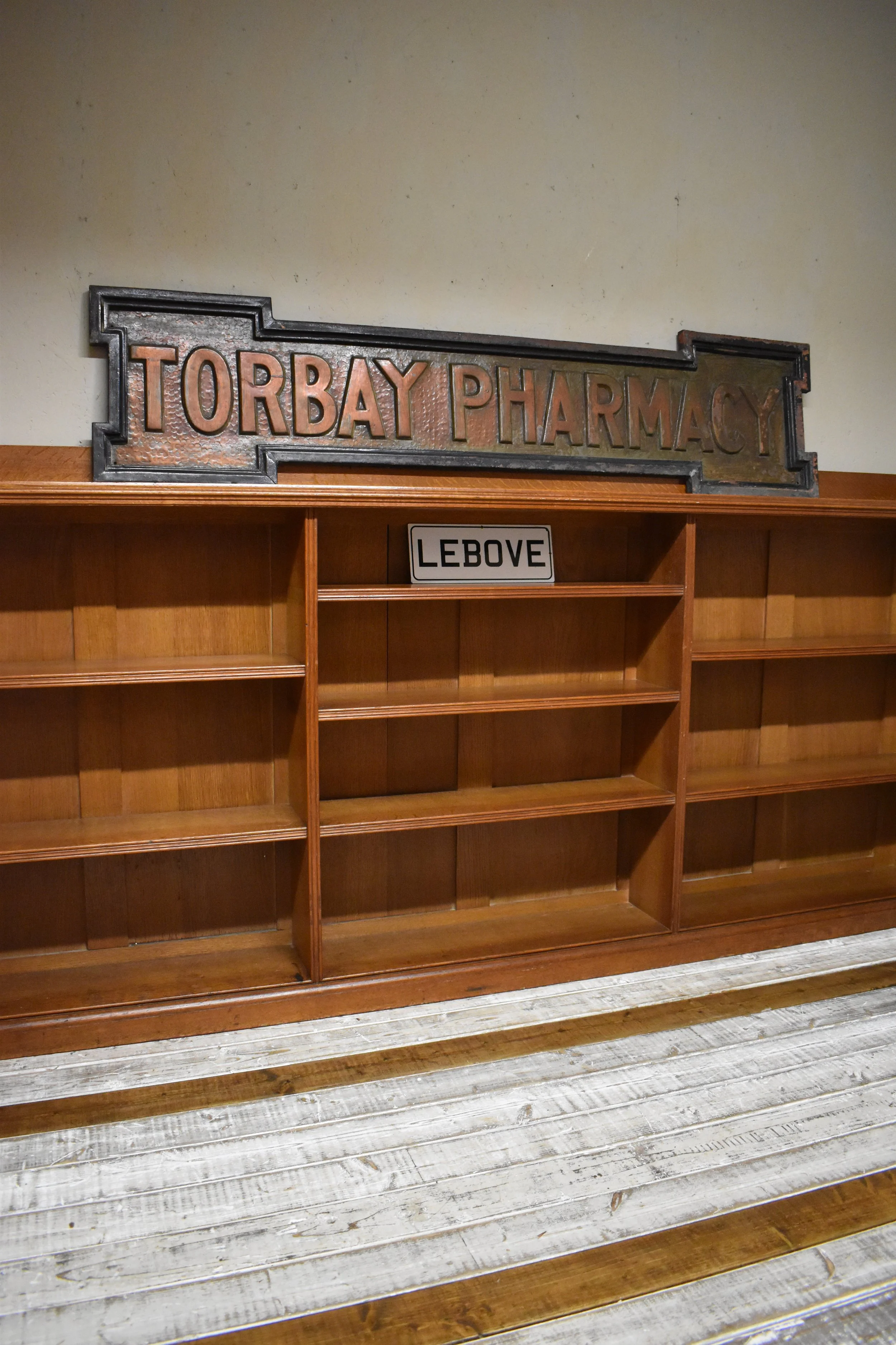 Large Antique Victorian Oak Library Barristers Display Bookcase