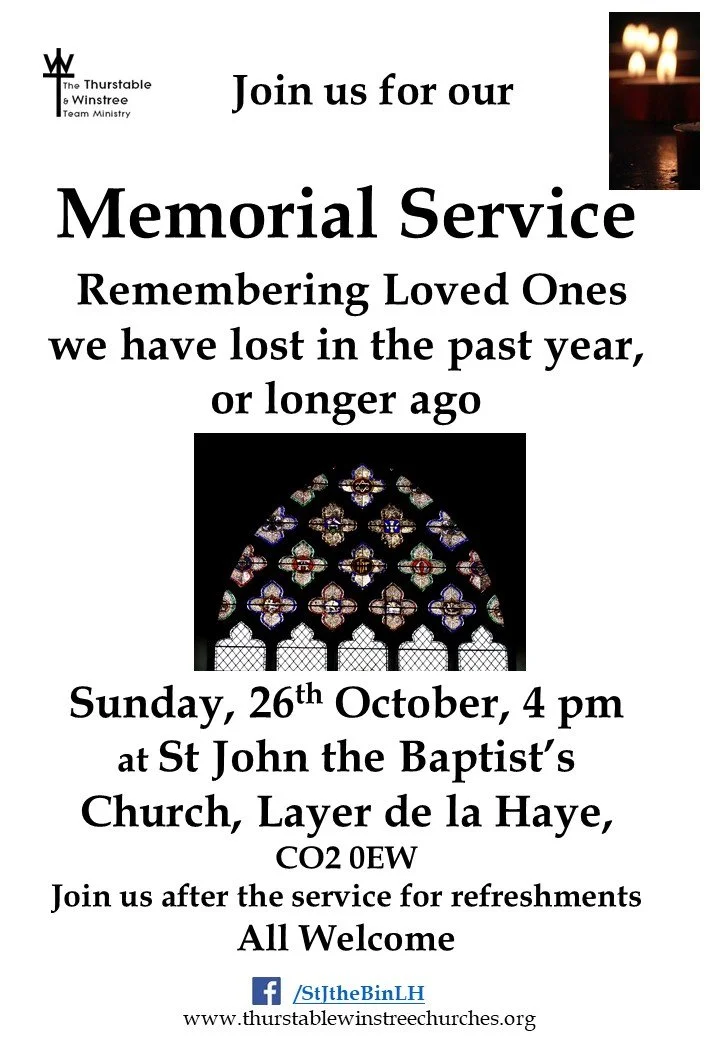 Read our weekly News sheet for Sunday 19th October