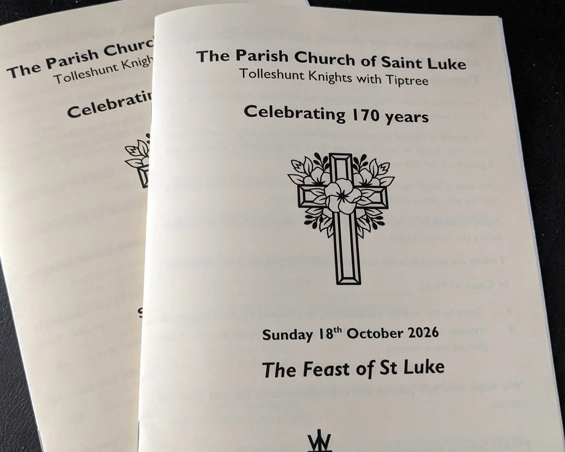 Read our Weekly News sheet for Sunday 18th October 