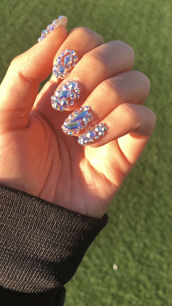 cardi b pepsi nails