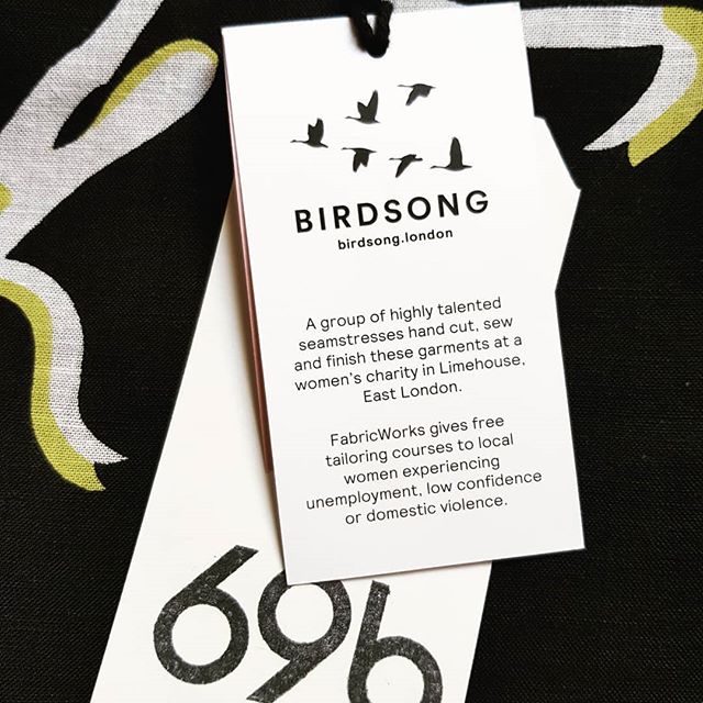 Every time we buy a piece of clothing, we are faced with an opportunity to support better practices and make a positive difference for the people involved in the supply chain. 🌍

@birdsonglondon knows their makers personally and the companies managi