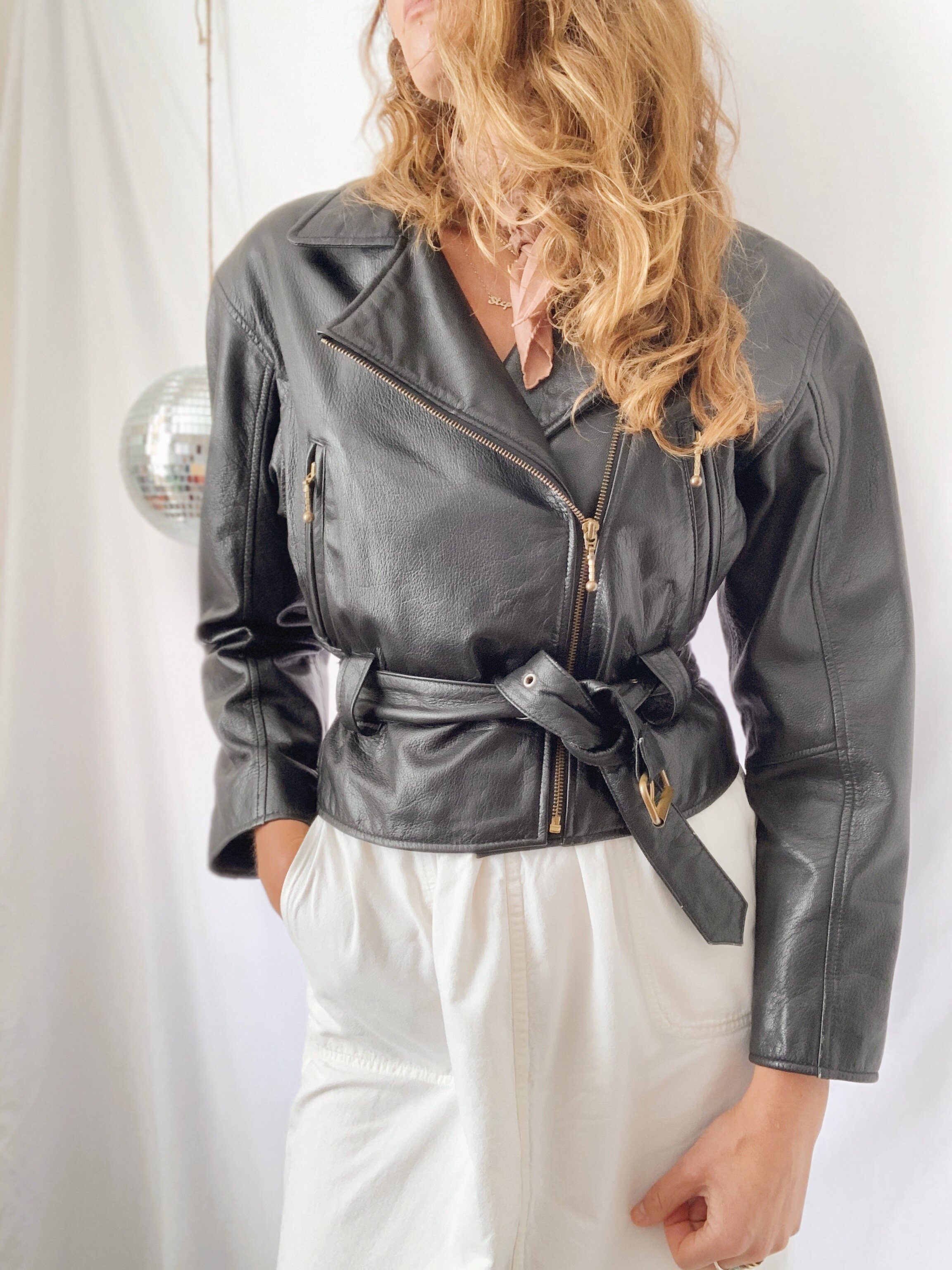 80s Cropped Leather Jacket — Schipper Vintage