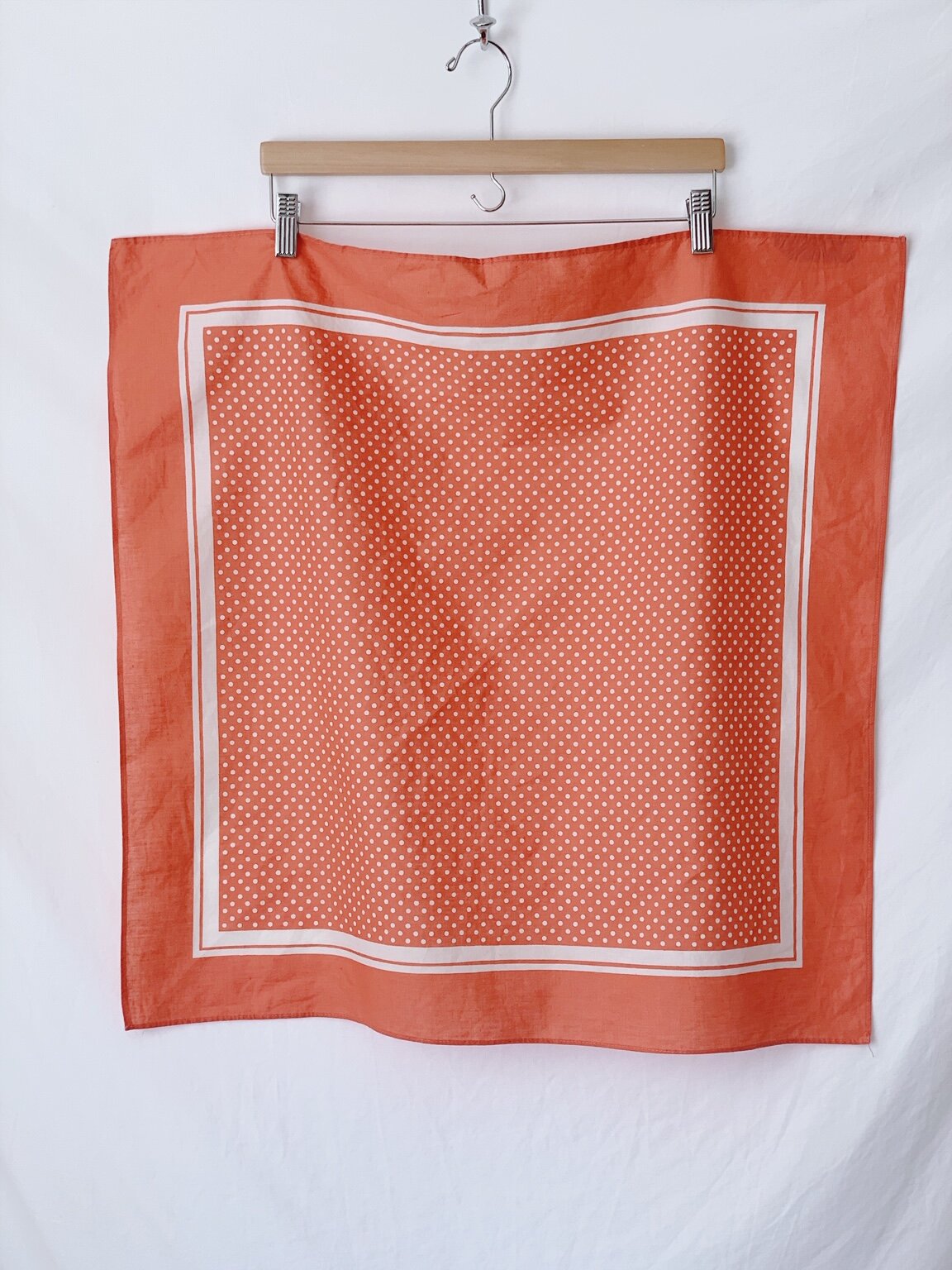 Polka Dot Print Cotton Scraf