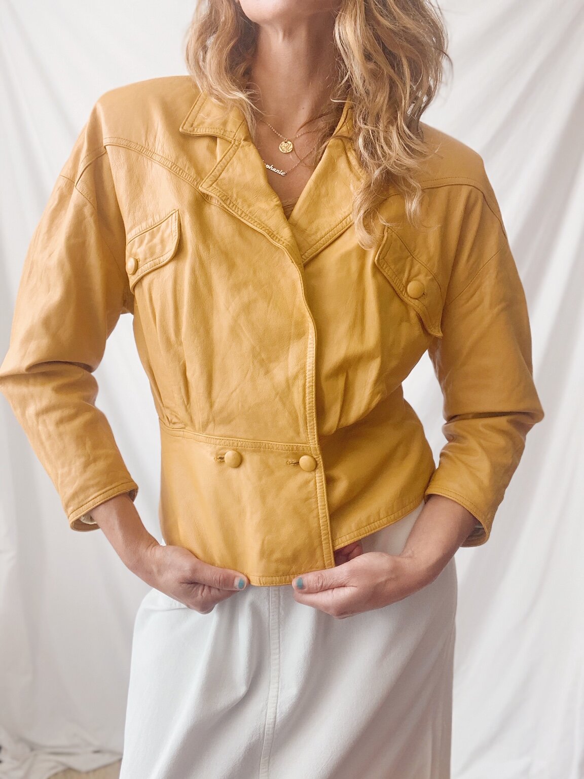 80s Butterscotch Leather Jacket