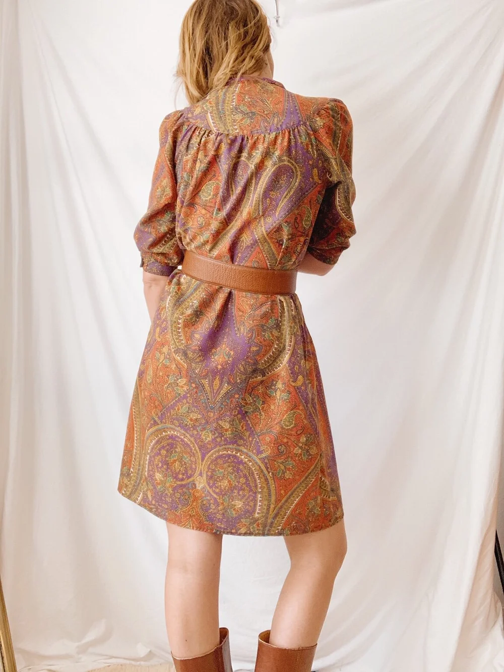 70s Paisley Shirt Dress Schipper Vintage 70s Paisley Shirt Dress Schipper Vintage