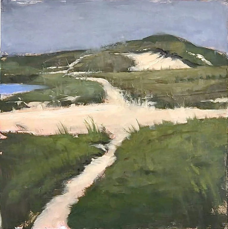 Nantucket Dunes; Miacomet Beach II_framed_20x20 inches_oil on panel.jpg