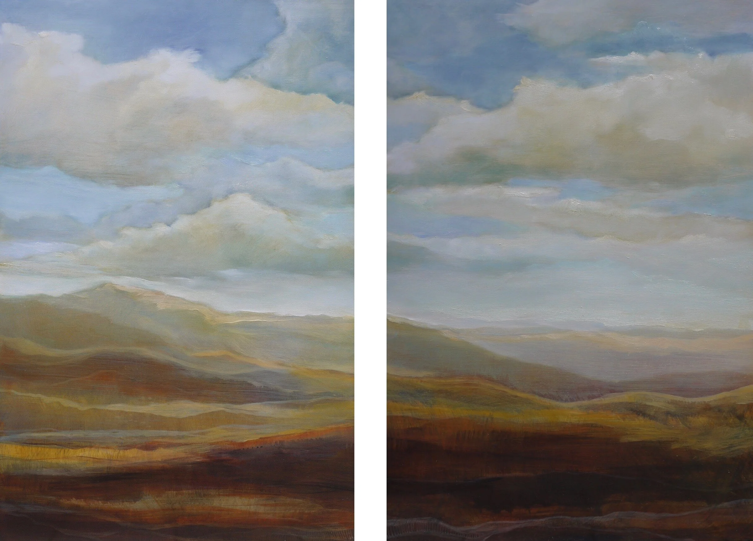 Pale Mountain Diptych (31.5x23.5)