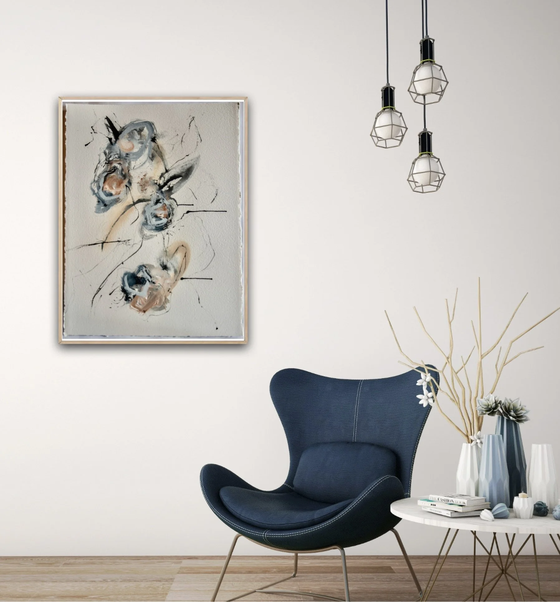 Precipice III Robin Davisson abstract painting Washington DC in situ.jpeg